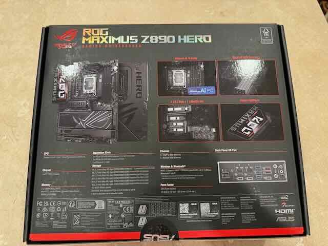 NEW* ASUS ROG MAXIMUS Z890 HERO MOTHERBOARD