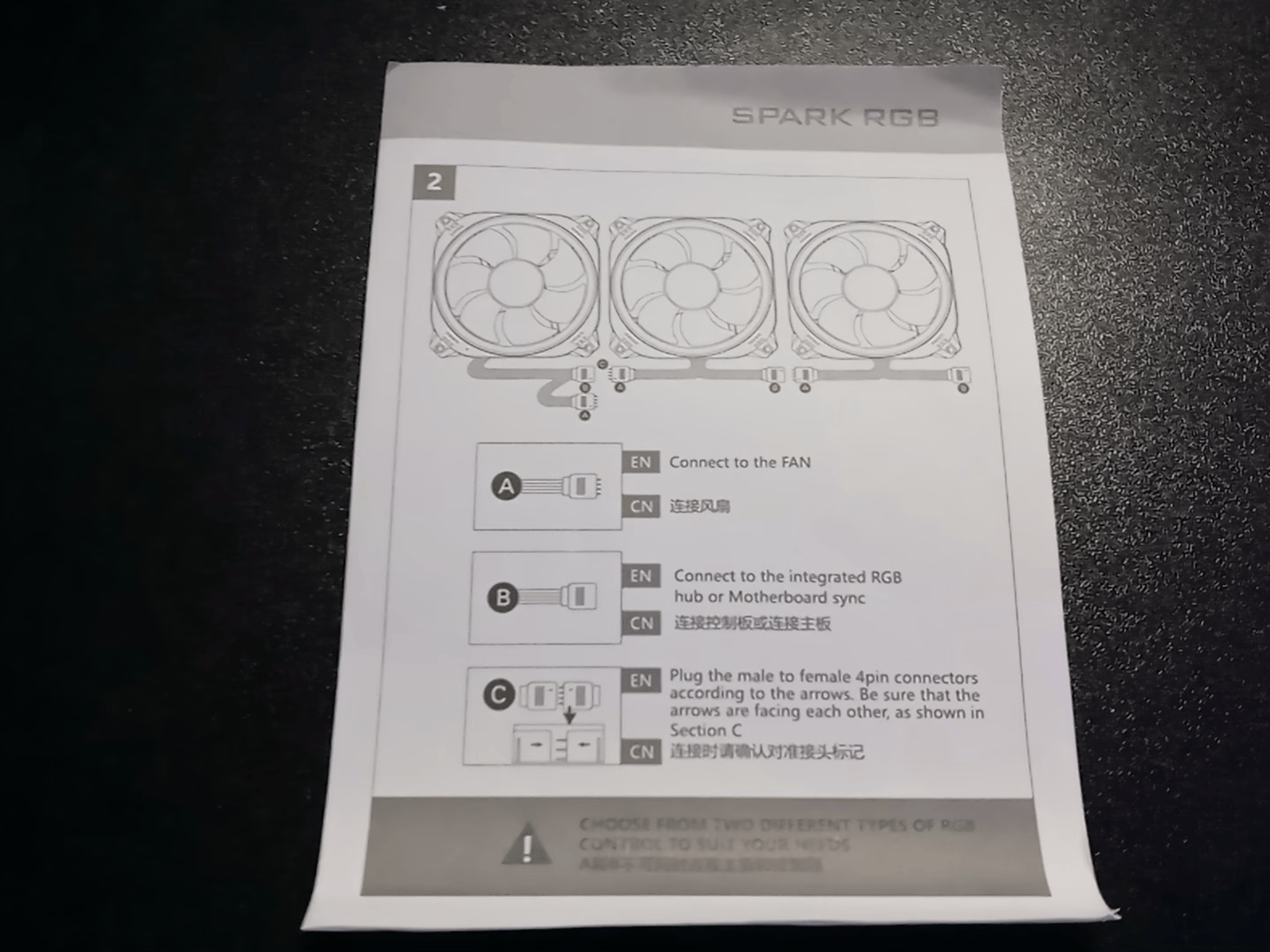 Antec RGB Fans, 120mm Case Fan, RGB High Performance PC Fan, 4-Pin RGB, Spark Series, 3 Packs.