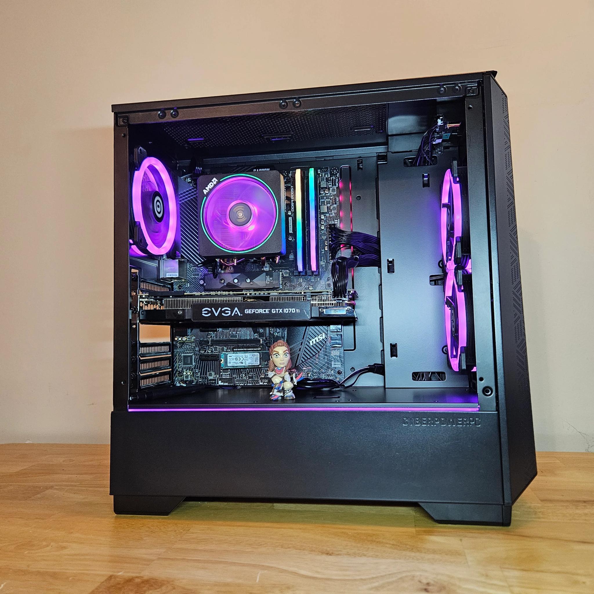 1080P Gaming PC |Ryzen 7 2700X|GTX 1070 TI 8GB|Windows 10 (Activated)|1TB NVME|16 GB 3200 Mhz|WIFI