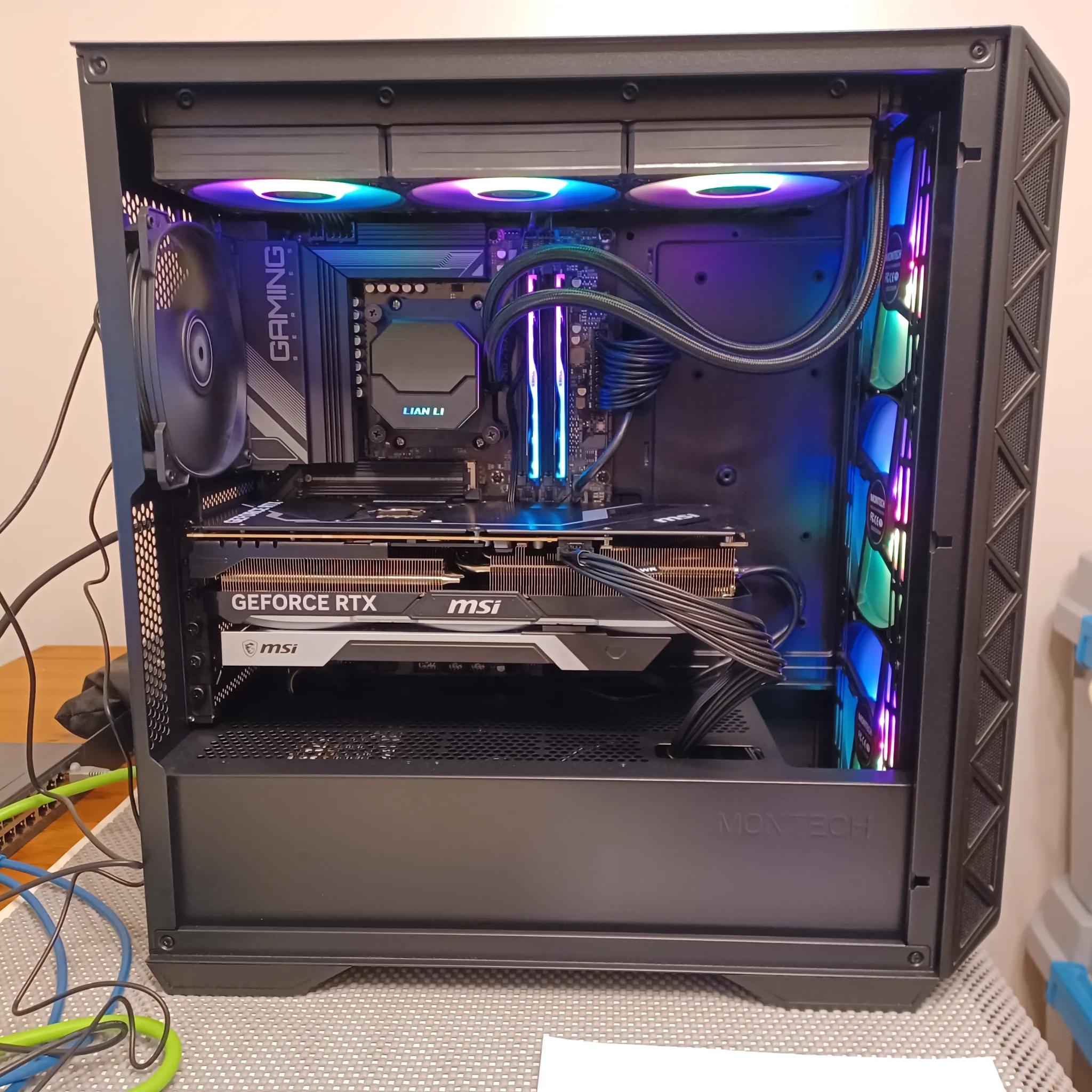 [model012unit1] 4K Gaming Mid-Tower (RTX 4080 Super + Ryzen 7 7800X3D + 64GB DDR5)
