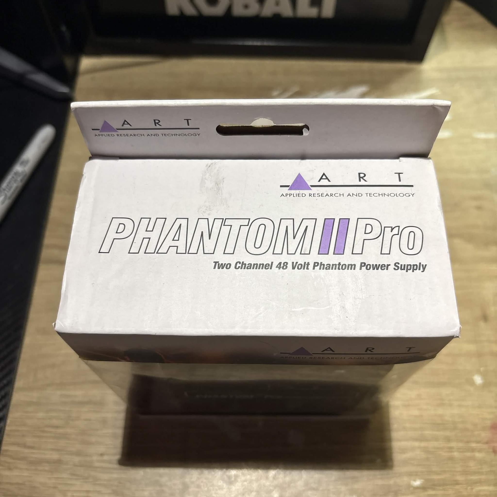 ART Phantom II Pro 2-Channel 48V Phantom Power Supply for Condenser Microphones