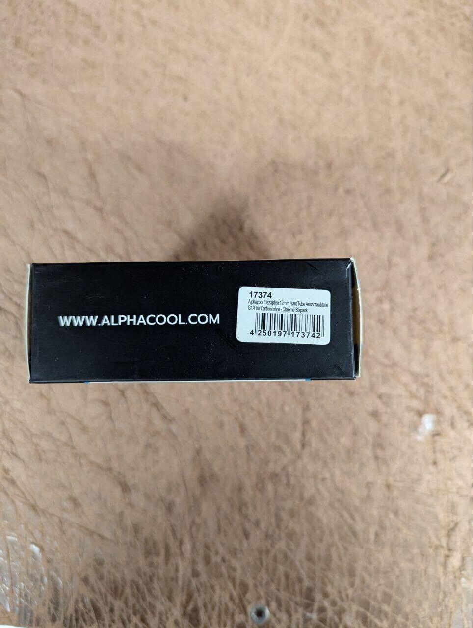 Alphacool Eiszapfen 12mm HardTube Compression Fitting G1/4 - Knurled - Sixpack