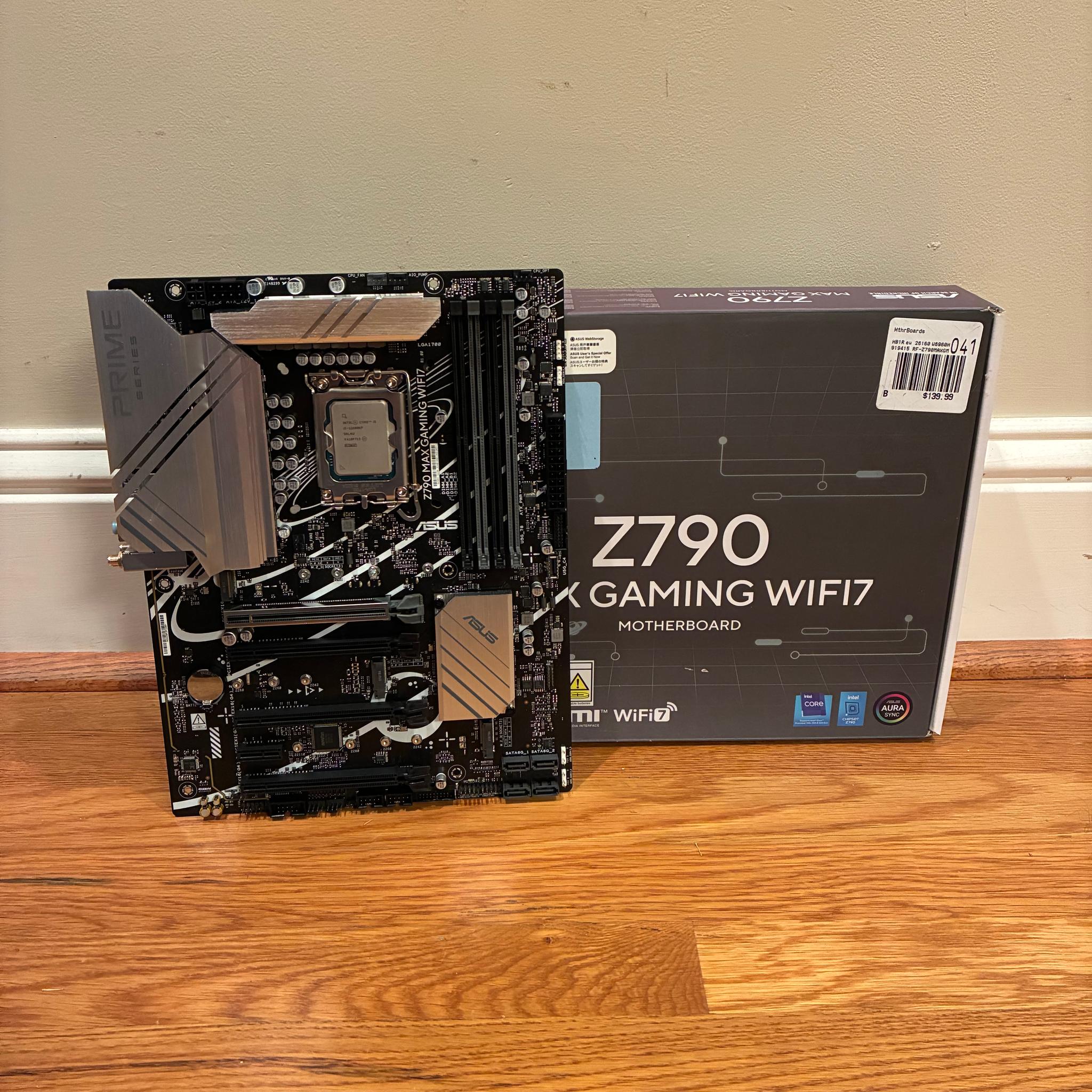 i5 12600KF + ASUS Z790 MAX GAMING WIFI7 DDR5 BUNDLE