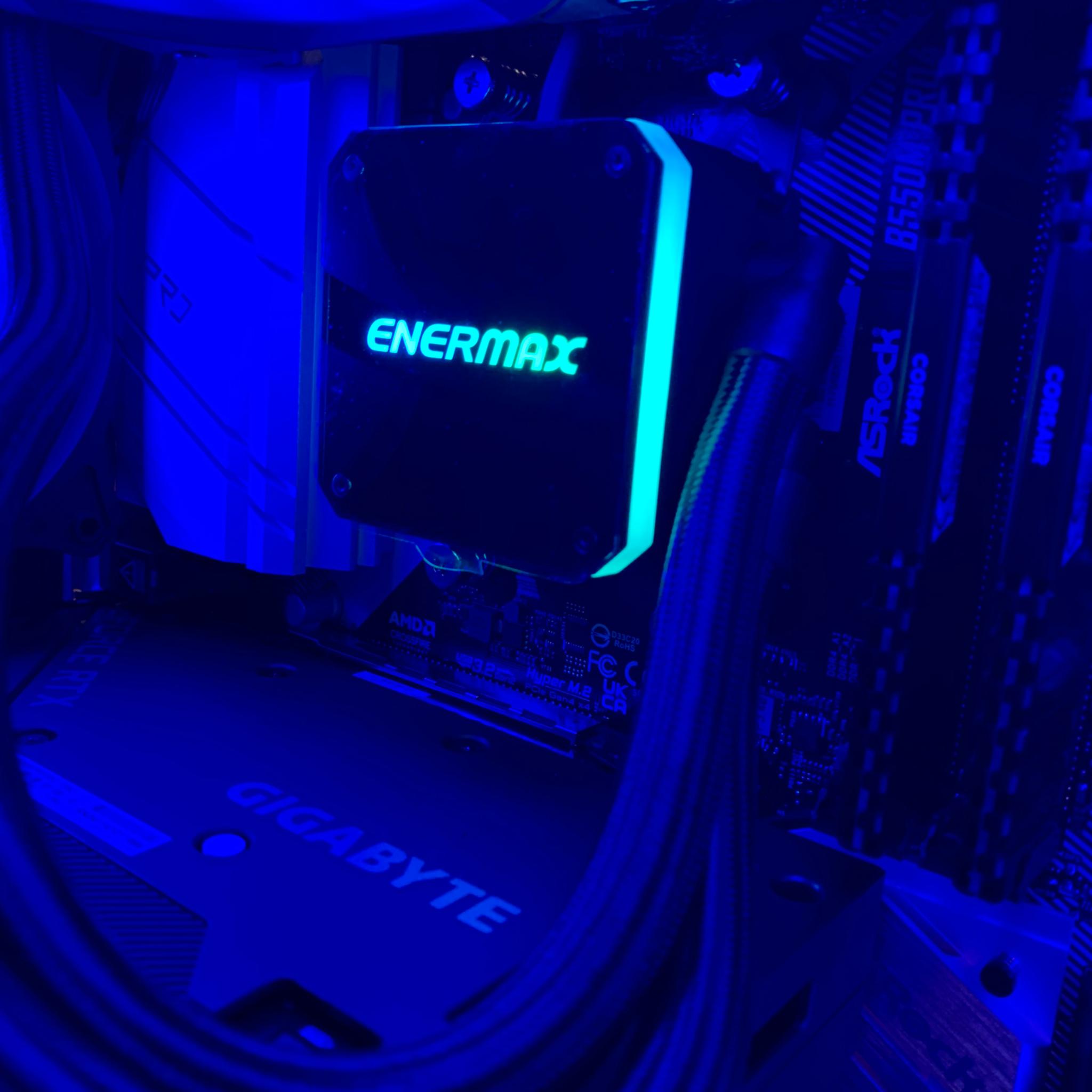 R7 5700x RTX 3060 12GB GAMING PC 32GB RAM 1TB 990 EVO SAMSUNG SSD ARGB WATER COOLED WINDOWS 10