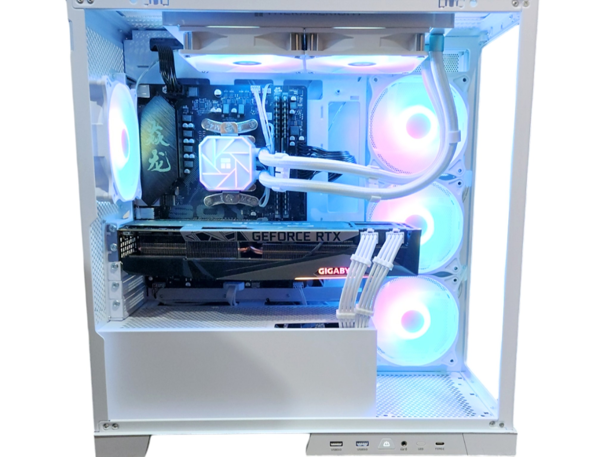 ❄️Polar Ice🧊: RTX 3080 | Ryzen 5600 | 32GB DDR4 RAM | 1TB SSD | 6 RGB Fans | White Gaming PC