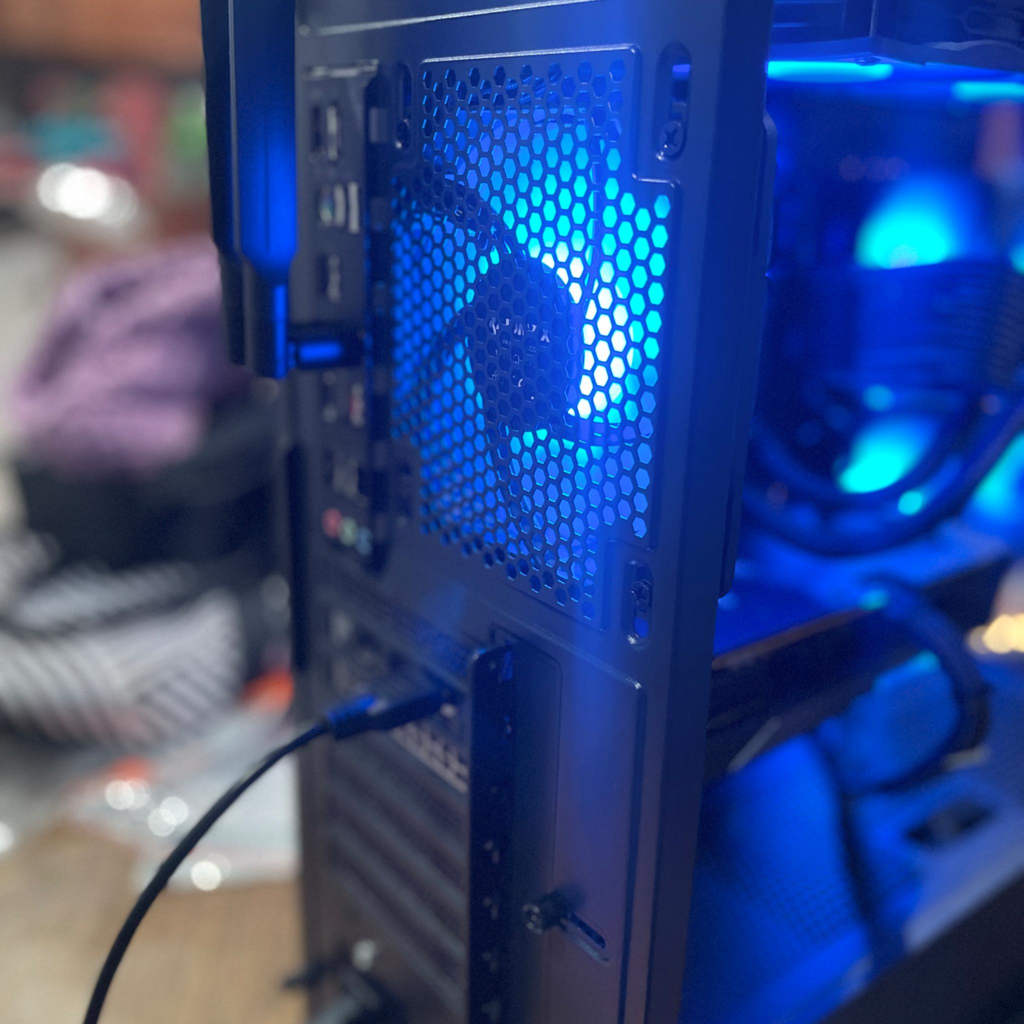 ⚡️“StormCore X – Lightning-Fast Gaming PC with Striking Blue LEDs (On Sale!)”