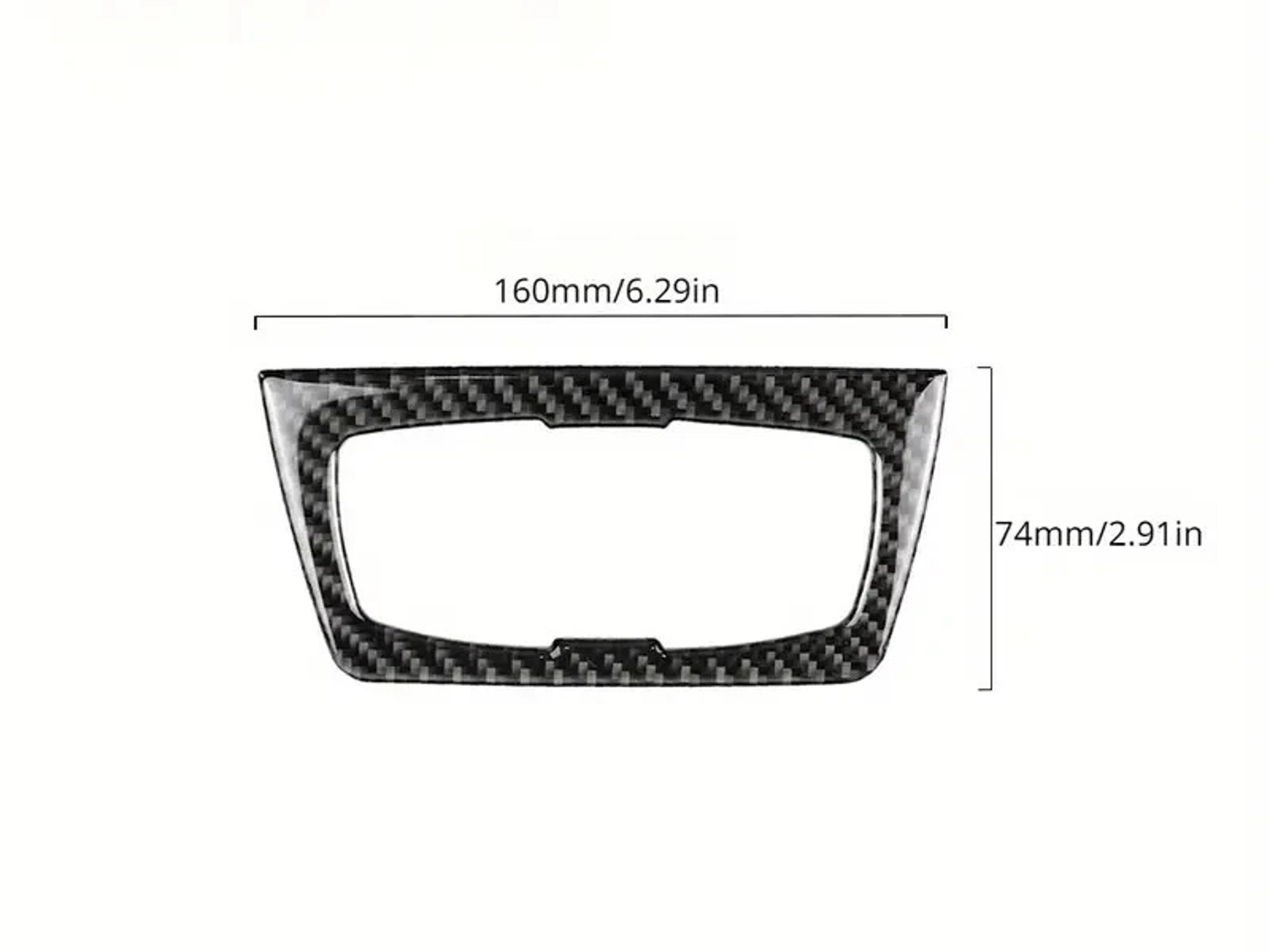 Carbon Fiber Headlight Control Decorative Sticker for BMW 3 Series (2013-2017)