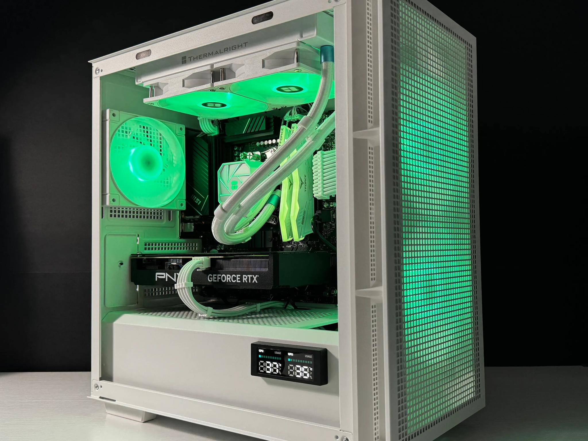 ⚫️SKY⚪️ Gaming PC | AMD Ryzen 5 7600x | 32GB DDR5 | RTX 4070 | 1TB m.2 SSD | Win10 PRO | Wi-Fi