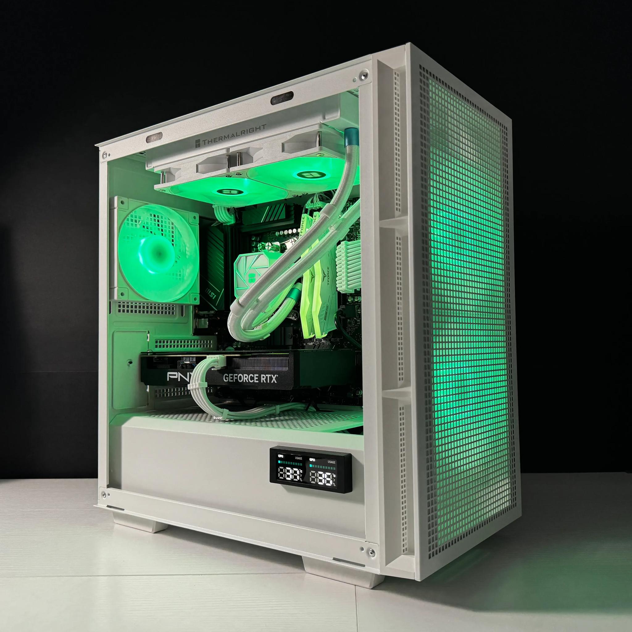 ⚫️SKY⚪️ Gaming PC | AMD Ryzen 5 7600x | 32GB DDR5 | RTX 4070 | 1TB m.2 SSD | Win10 PRO | Wi-Fi