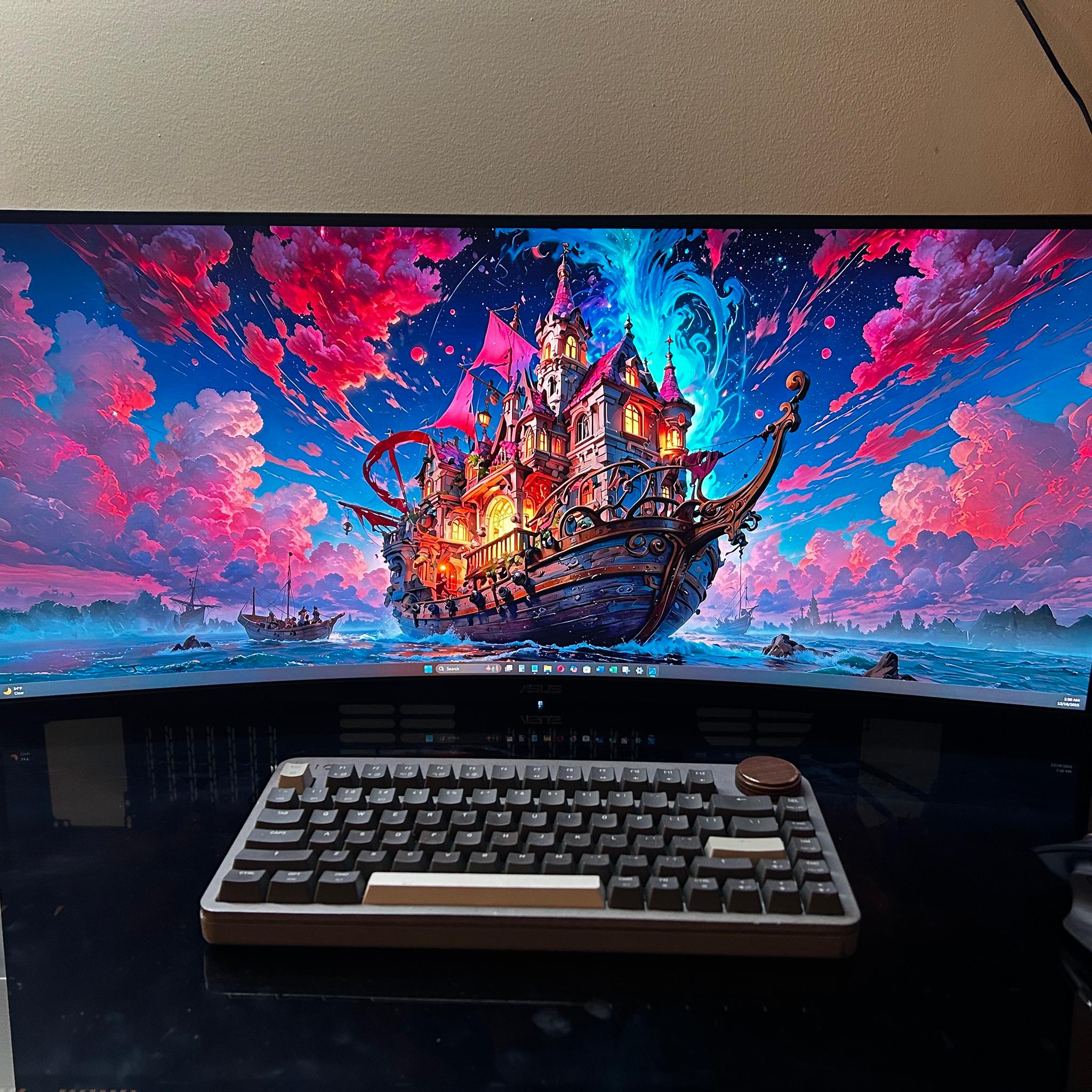 ASUS TUF 34” UltraWide (2K) QHD (3440x1440) (180hz) Curved Gaming Monitor