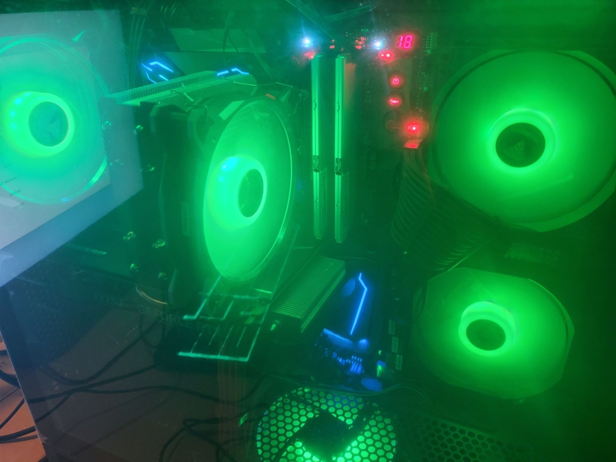 🔥"Mr. RED" 🔥 I7 8700K MSI RTX2070 32GB DDR4 3200 2TB M.2