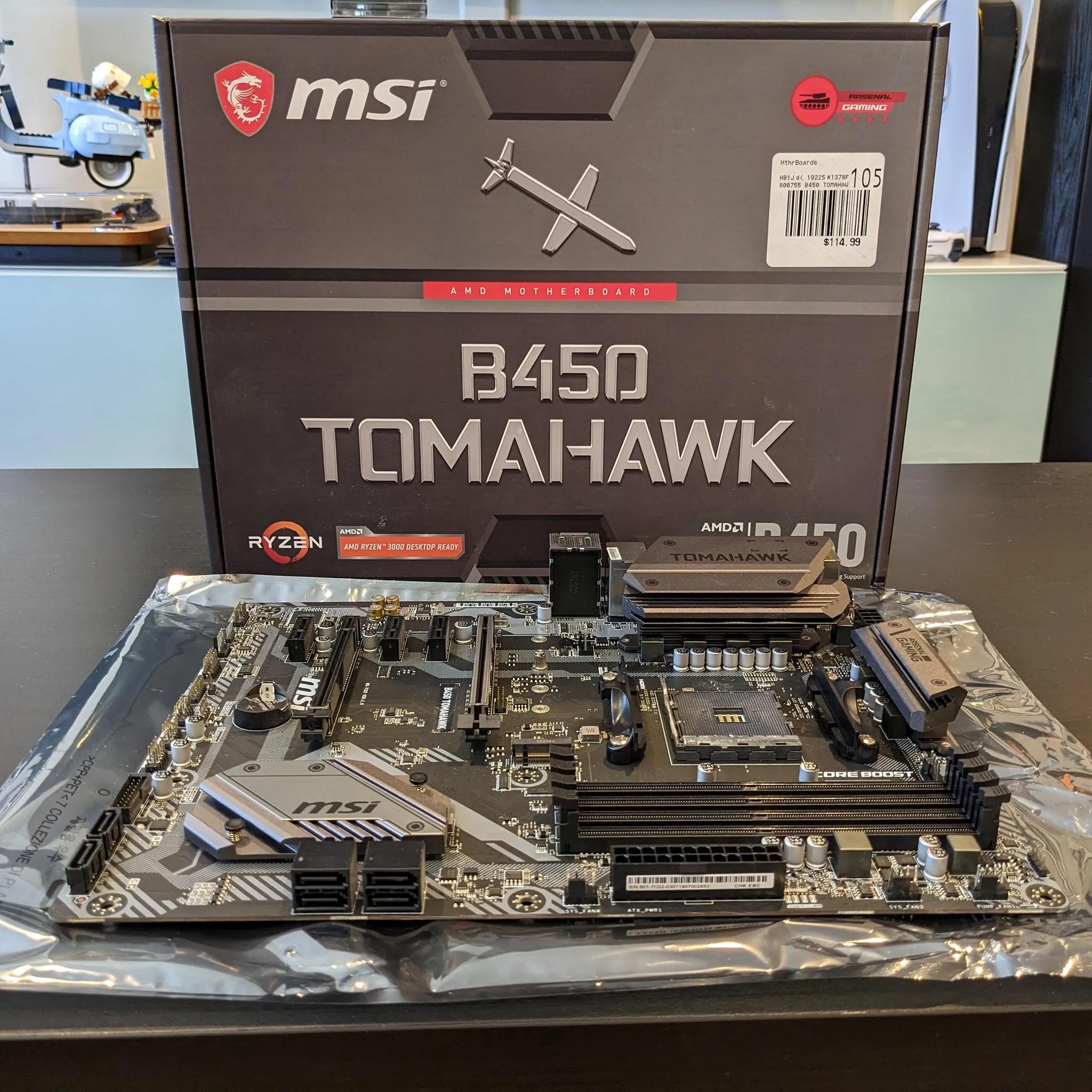 Ryzen 5 5600X + MSI B450 Tomahawk Motherboard + 32GB DDR4 RAM (2 kits of 16GB (8GBx2))