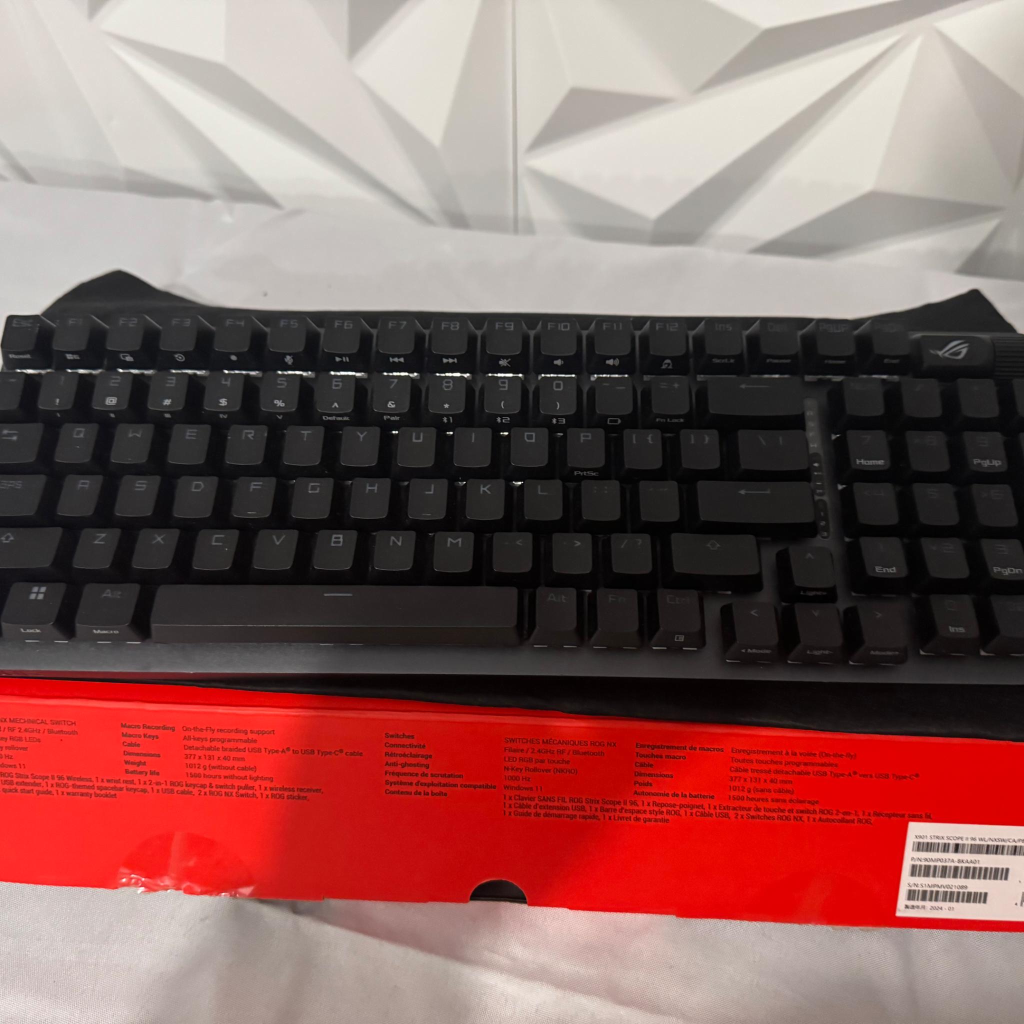 NOB Asus Rog Strix Scope ii 96 wireless