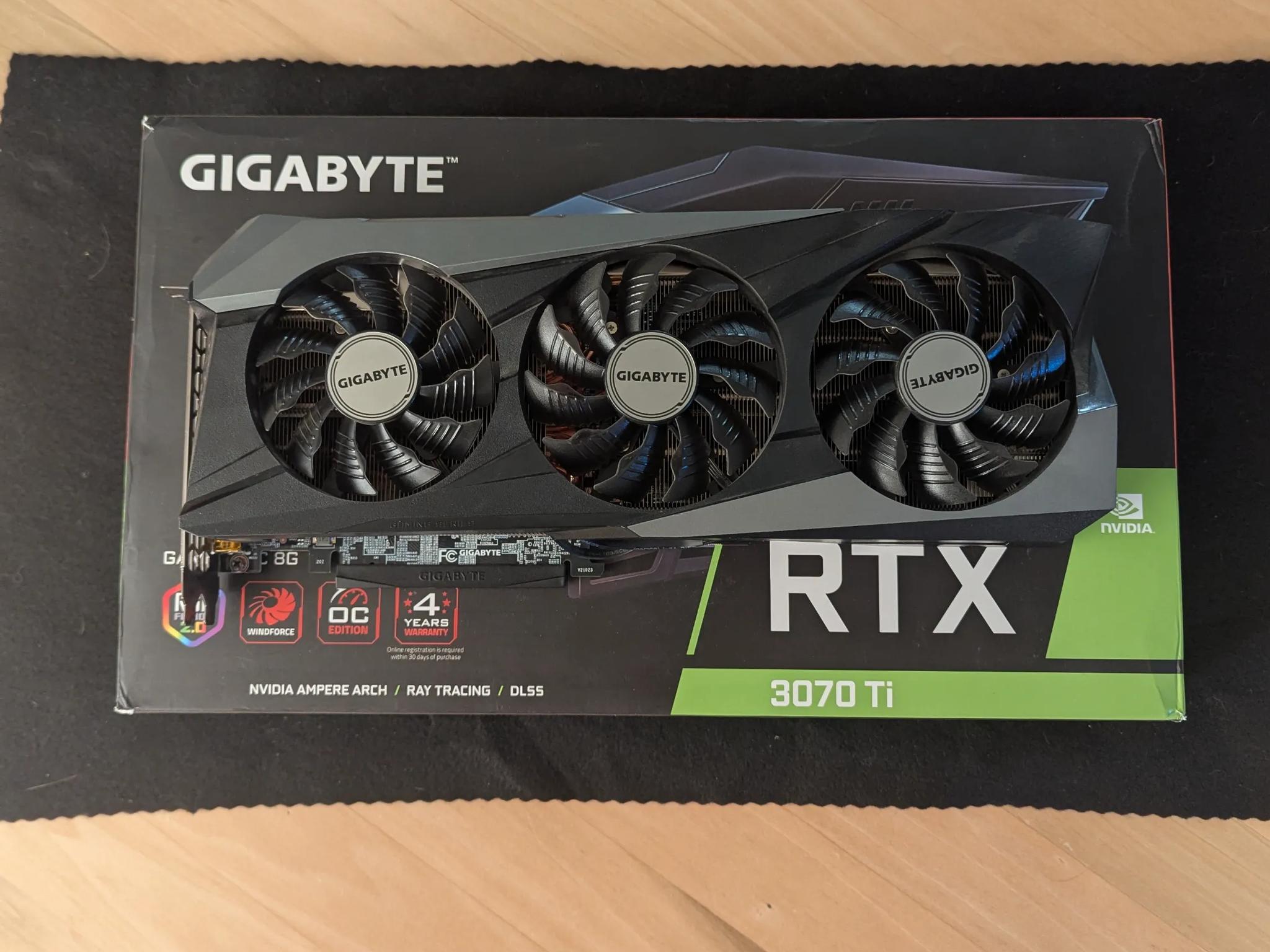 ⚡ 3070 Ti Gigabyte RTX Gaming OC – Triple Fan Powerhouse for 1440p/4K 🔹