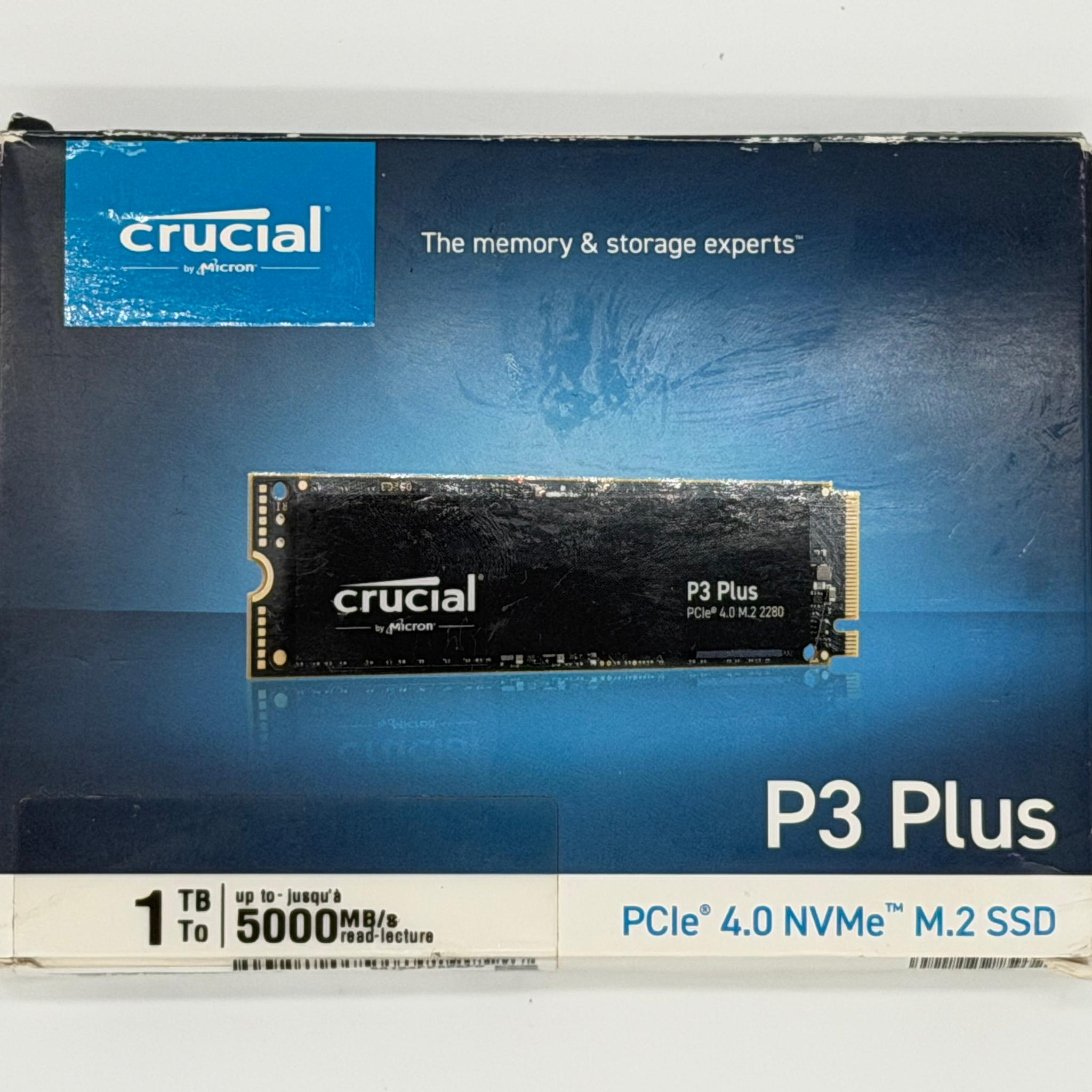 Crucial P3 Plus 1TB NVMe Internal SSD (CT1000P3PSSD8)