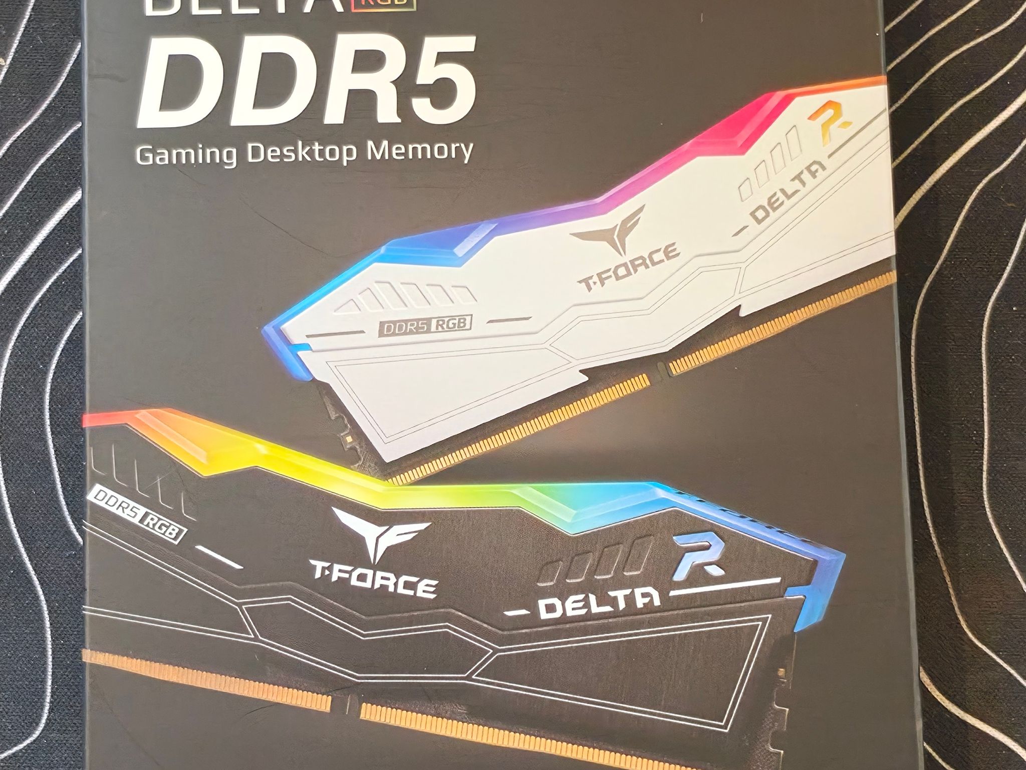 FREE SHIPPING TEAMGROUP T-Force Delta RGB DDR5 16 (2x8GB) 6000MHz DDR5 RAM (White RGB)