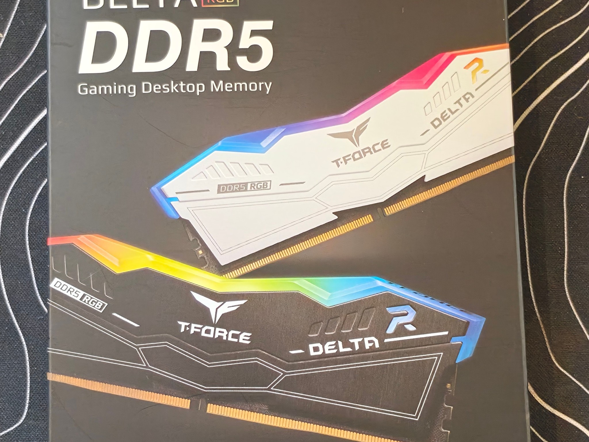 FREE SHIPPING TEAMGROUP T-Force Delta RGB DDR5 16 (2x8GB) 6000MHz DDR5 RAM (White RGB)