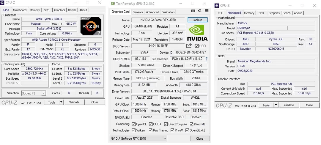 PC on Sale! Ryzen 7 3700X, RTX 3070 FTW, 16GB DDR4 3200 RAM, 1TB SSD