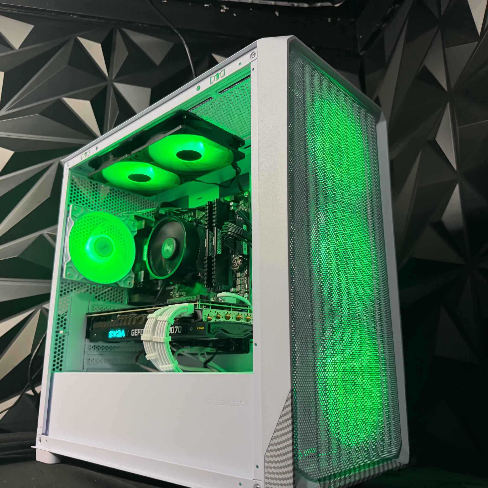 🖤🔥 BLACK GUTS 🔥🖤 Ryzen 5 5500| RTX 3070| 16 GB DDR4| 1.25 TB NVMe| 650W PSU