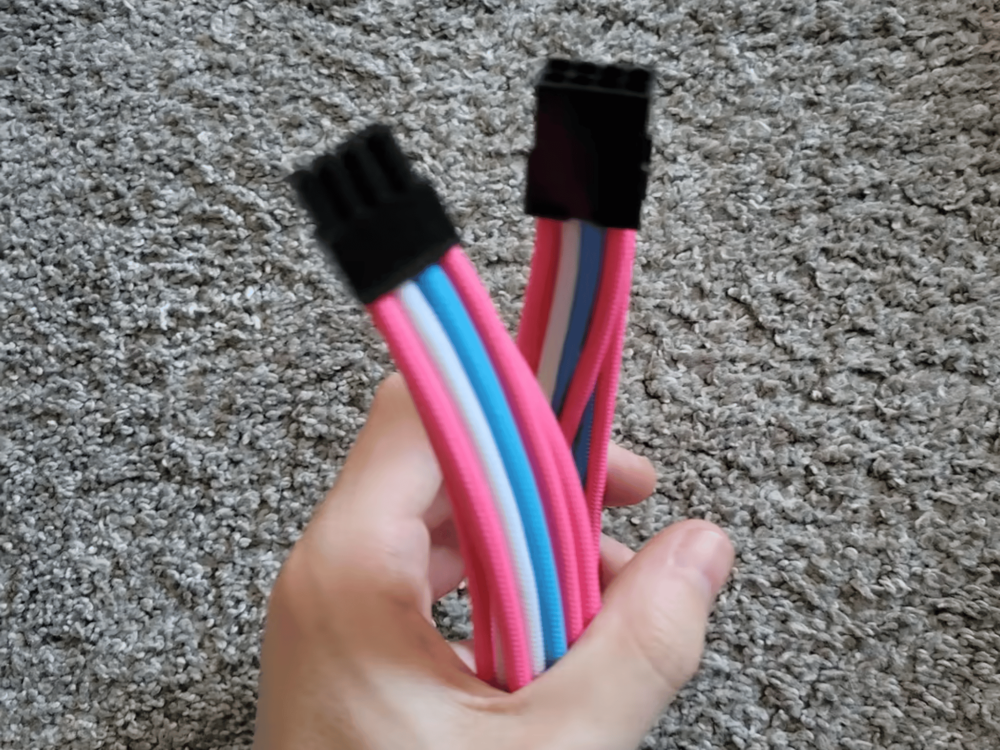 Sleeved 8 pin gpu cable