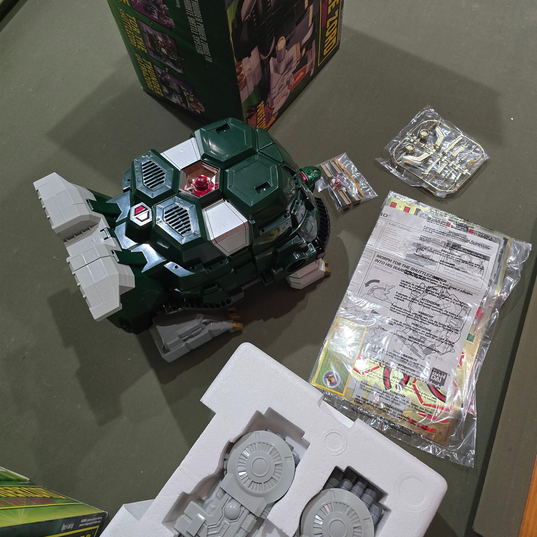 Vintage 1994 Bandai Mighty Morphin Power Rangers Tor The Shuttle Zord new open box