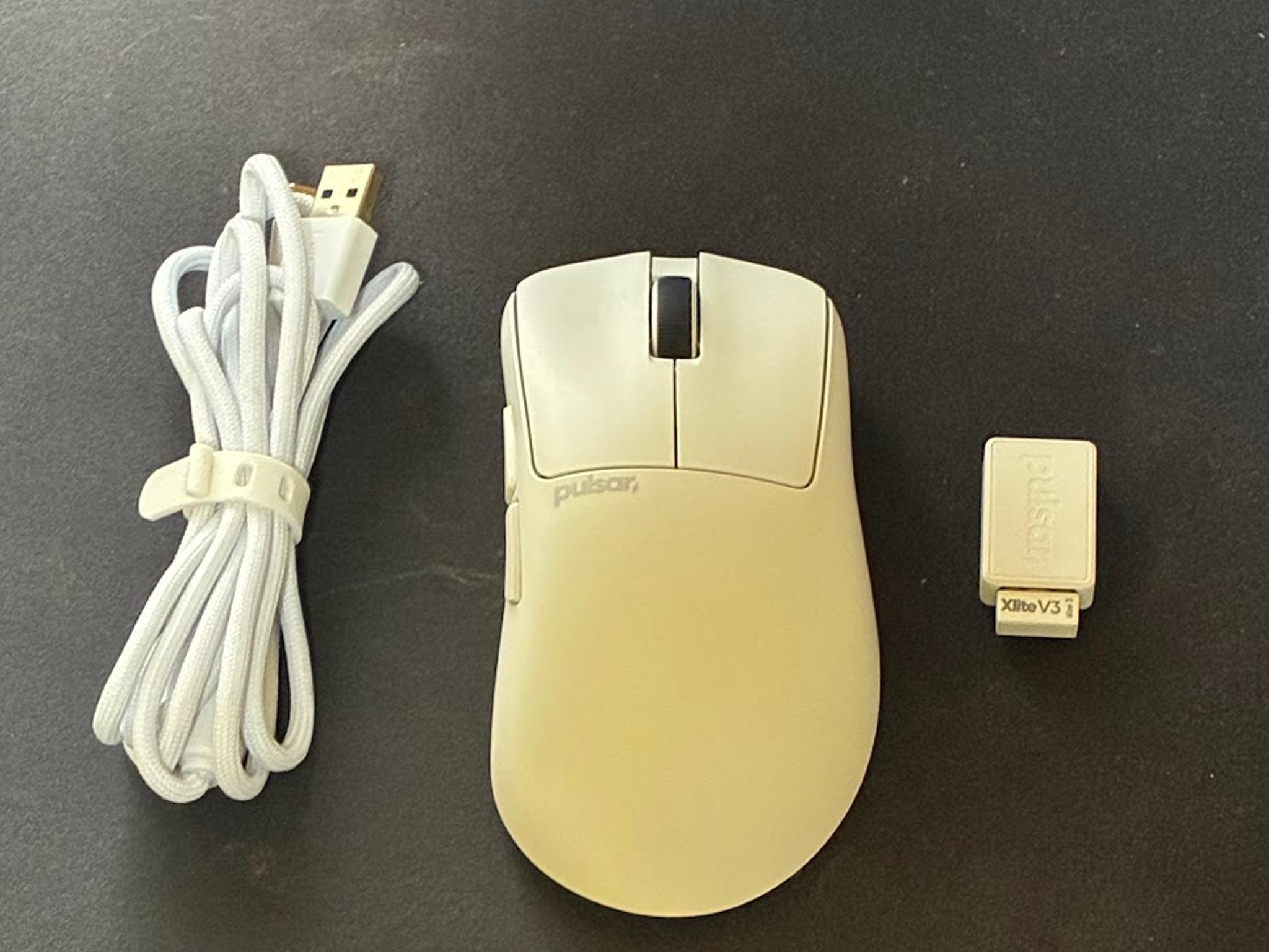 Pulsar Gaming Gears Xlite V3 Wireless Gaming Mouse, Large, White