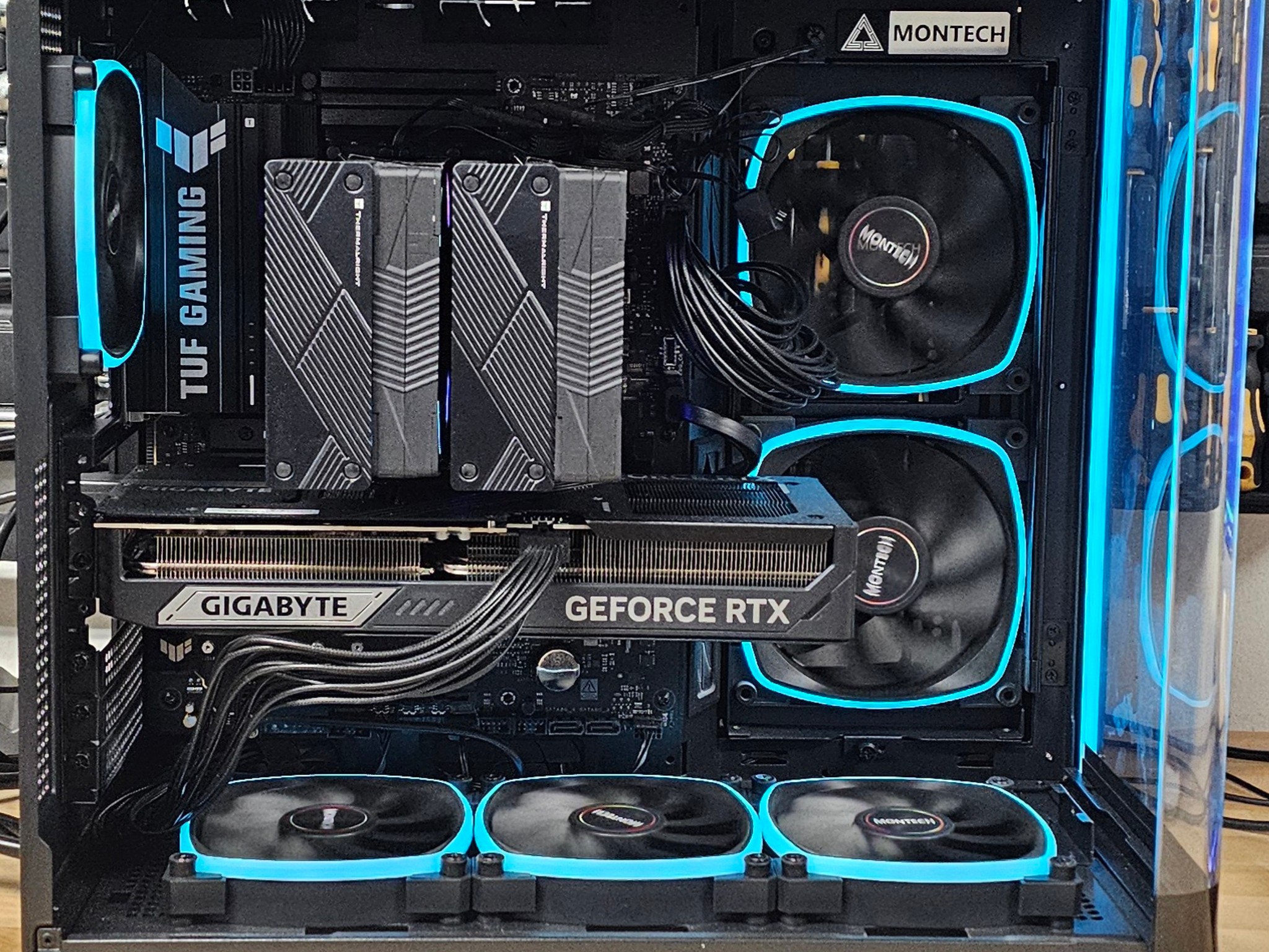 Montech PC Case with Tempered Glass and Front Mesh