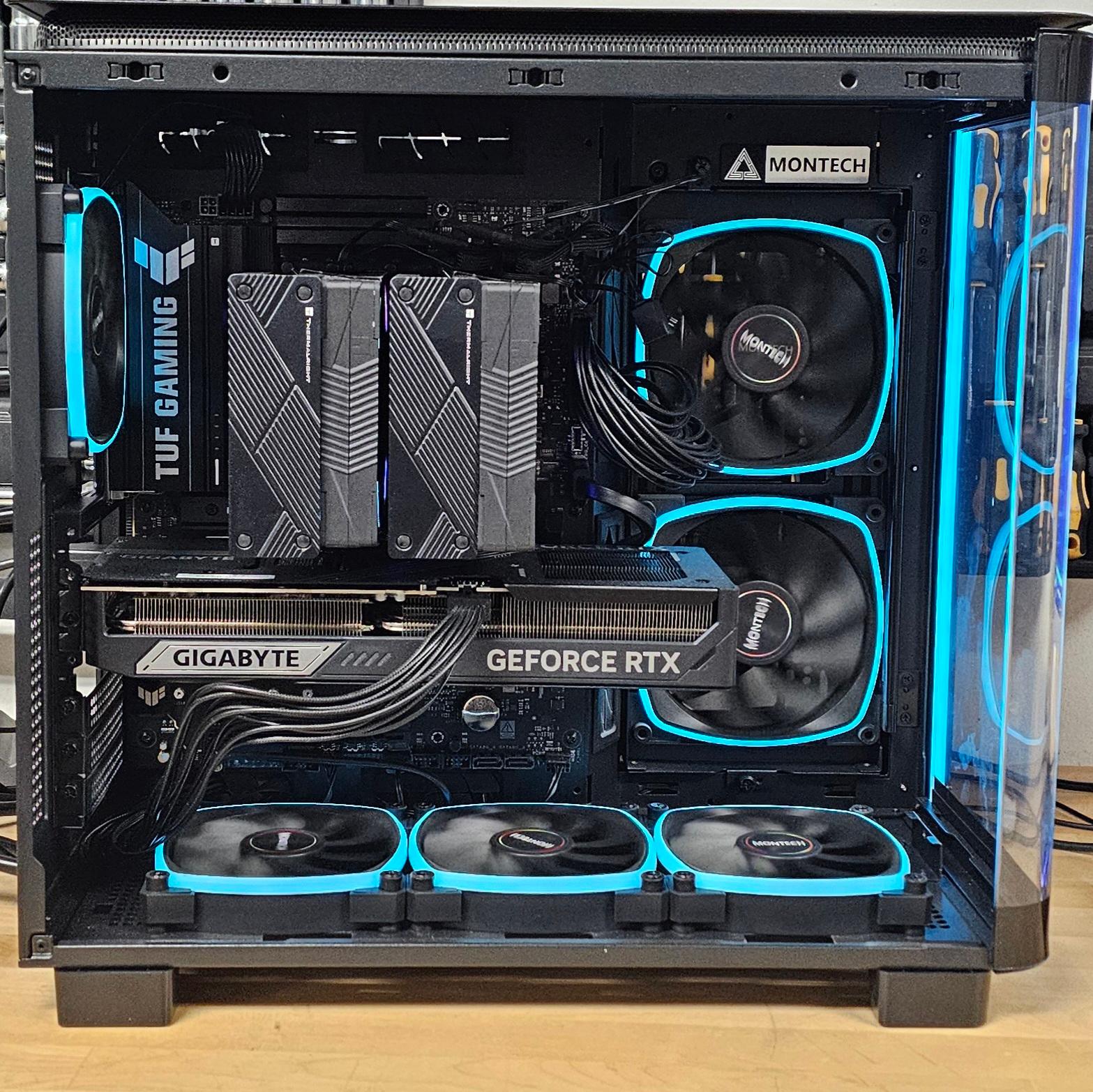 Montech PC Case with Tempered Glass and Front Mesh