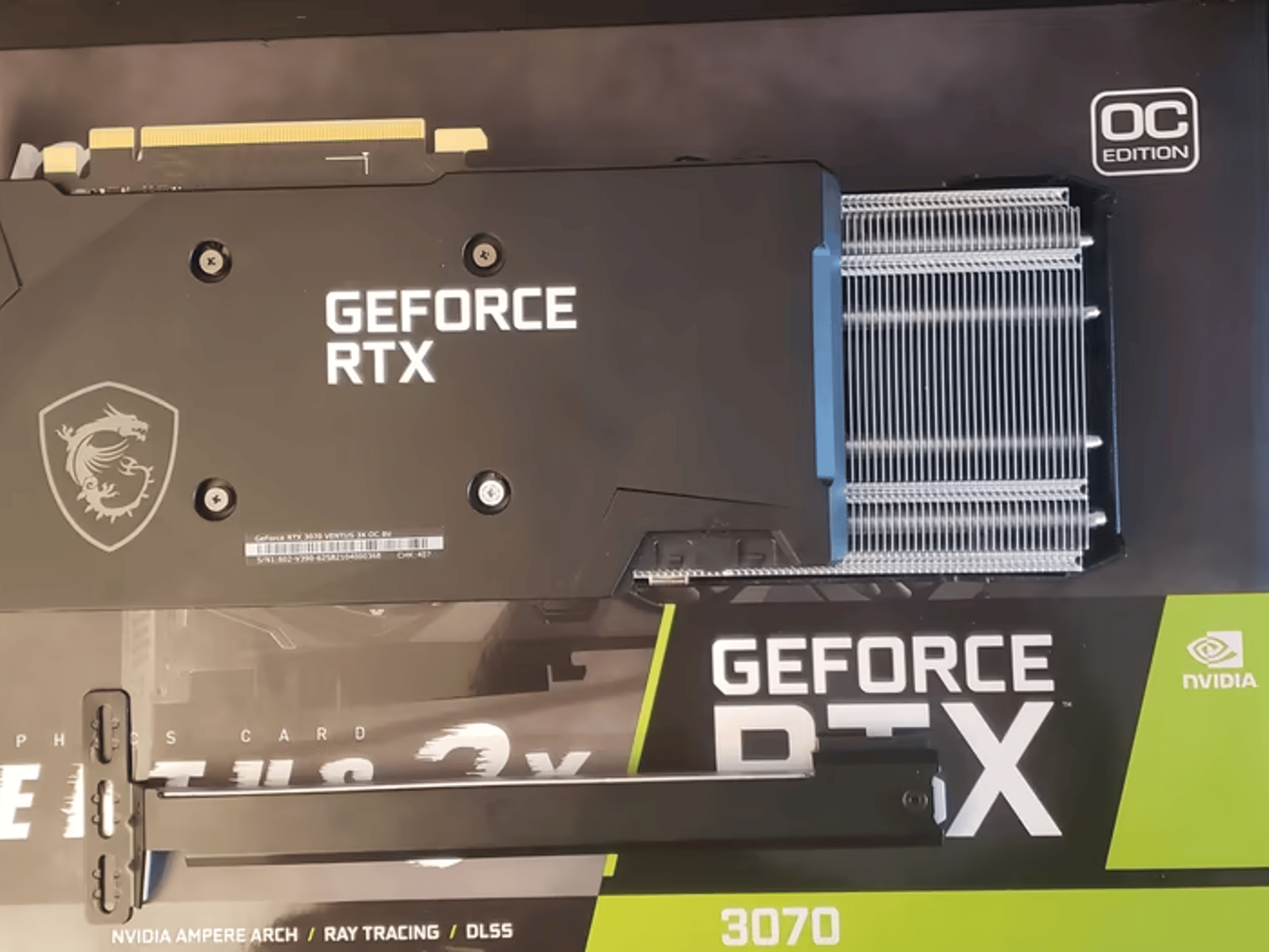 (USED) NVIDIA GeForce RTX 3070 VENTUS 3X OC BV 8GB GDDR6 PCI Express 4.0 Graphics Card