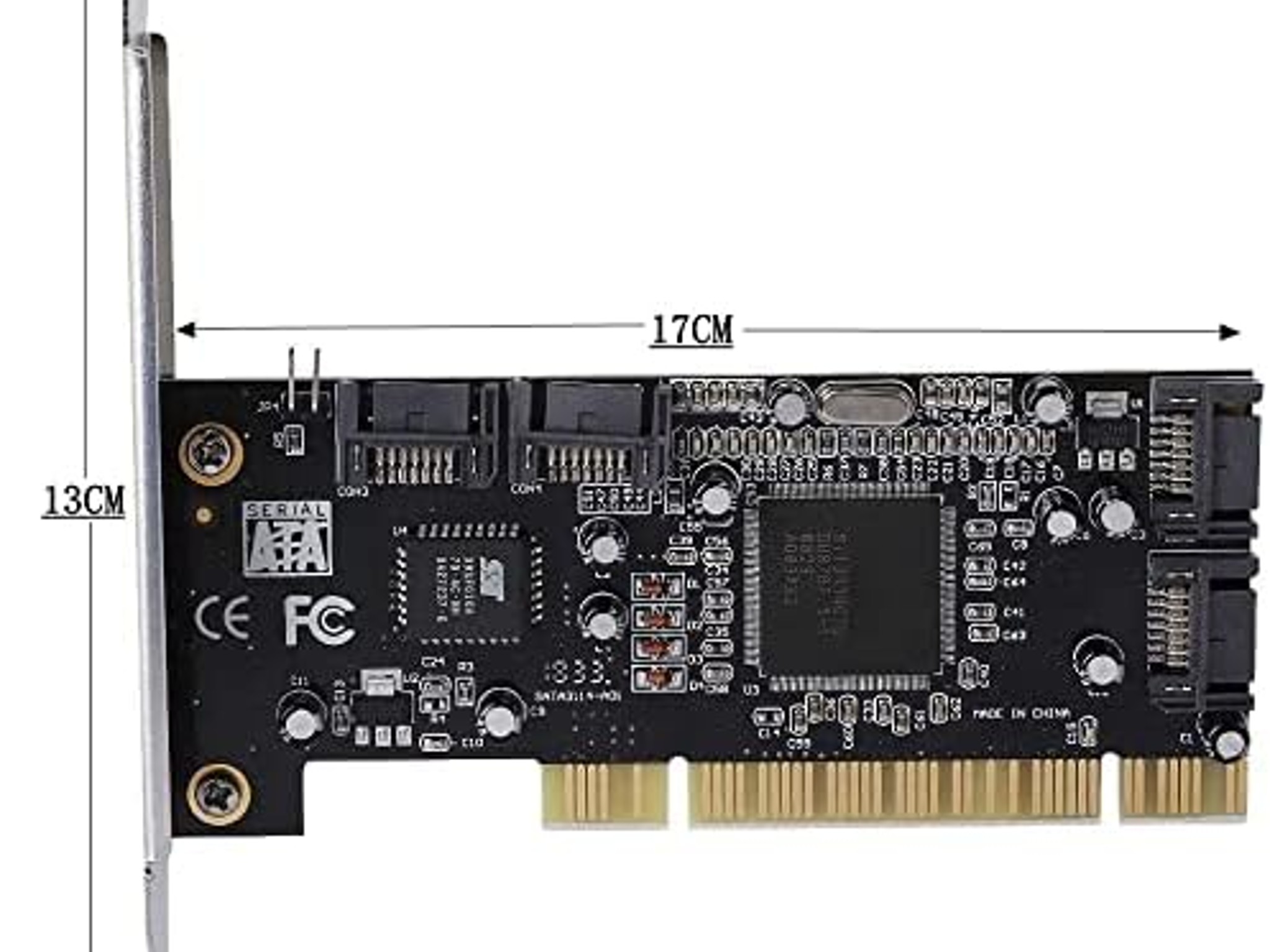 Sil3114 PCI SATA RAID Controller Card - 4 Port   1.5Gbps FOUR HARD DRIVE support / NAS