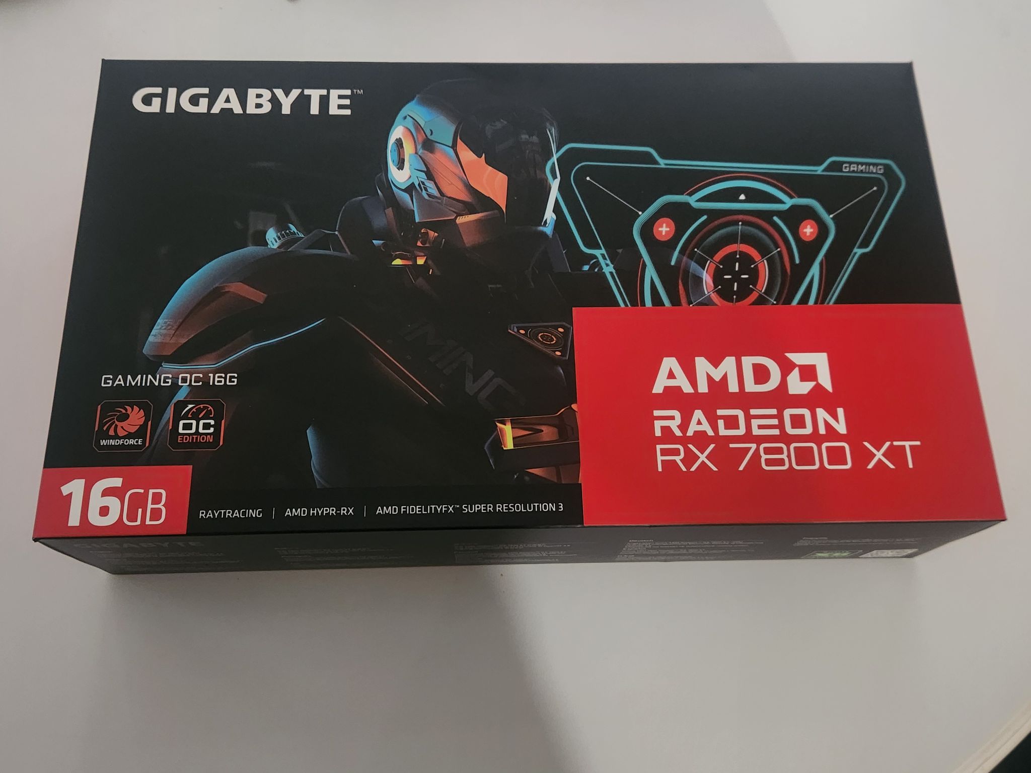 Radeon RX 7800xt GIGABYTE GAMING OC 16gb VRAM + CABLE EXTENSIONS
