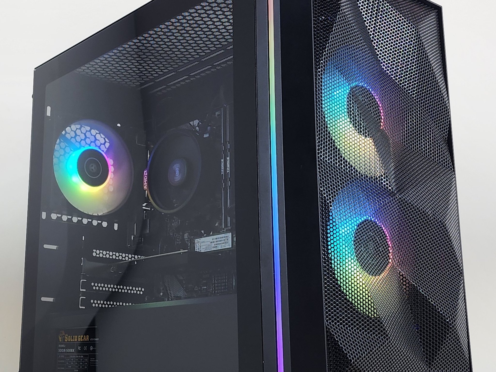 Gaming PC Ryzen 2300X 16GB RAM 256GB SSD 1TB HDD GT 1030 2GB Windows 11 Computer