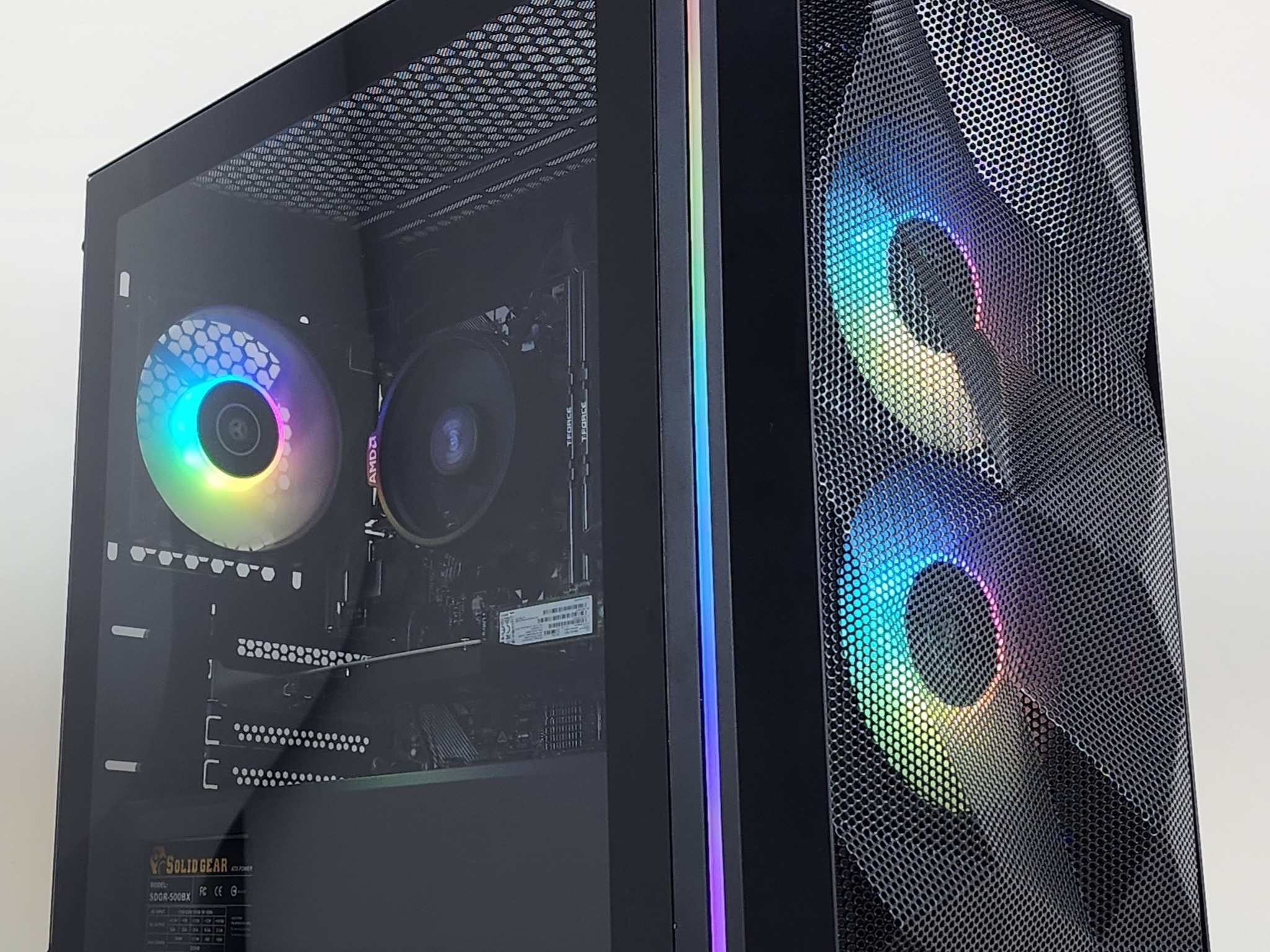 Gaming PC Ryzen 2300X 16GB RAM 256GB SSD 1TB HDD GT 1030 2GB Windows 11 Computer