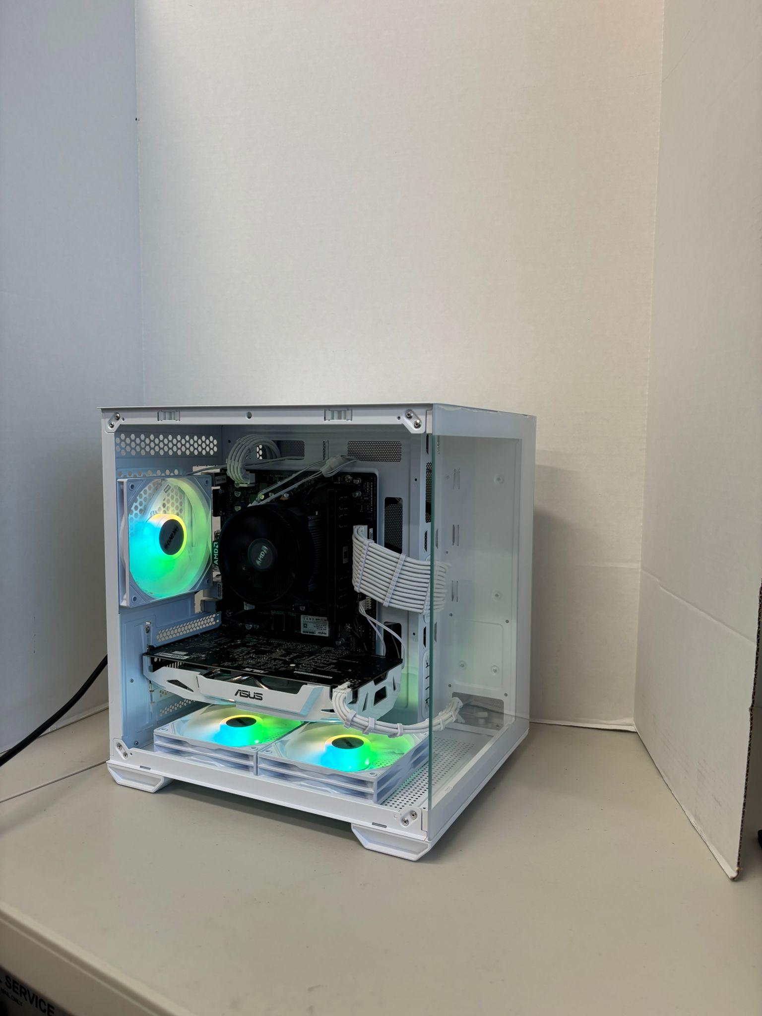 ⚪️ All-White 1080p Gaming PC | GTX 1060 6GB + Ryzen 5 1600 | 16GB RAM | Clean & Smooth Performance