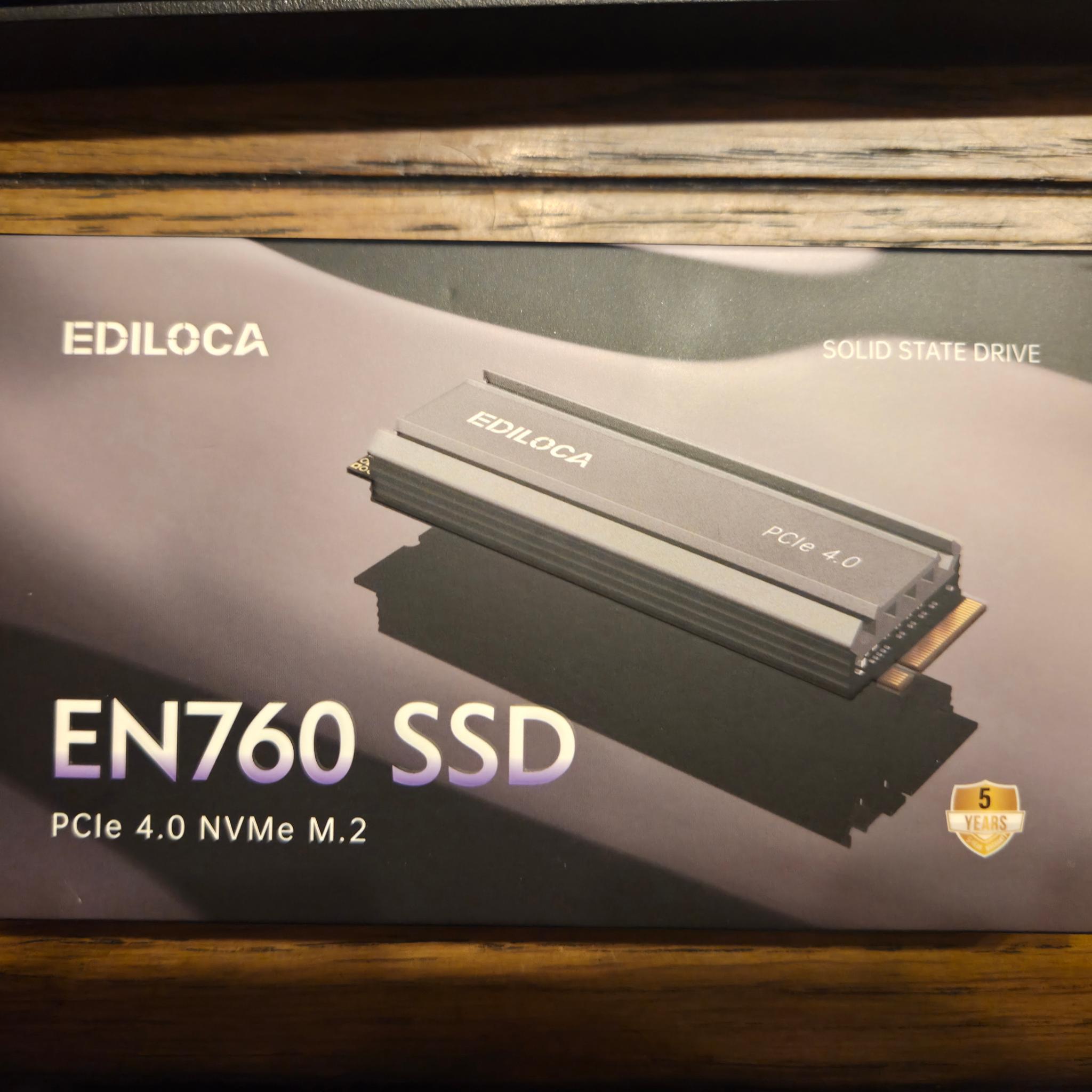 EDILOCA EN760 2TB NVME SSD W/ HEATSINK (Up to 5000MB/s)
