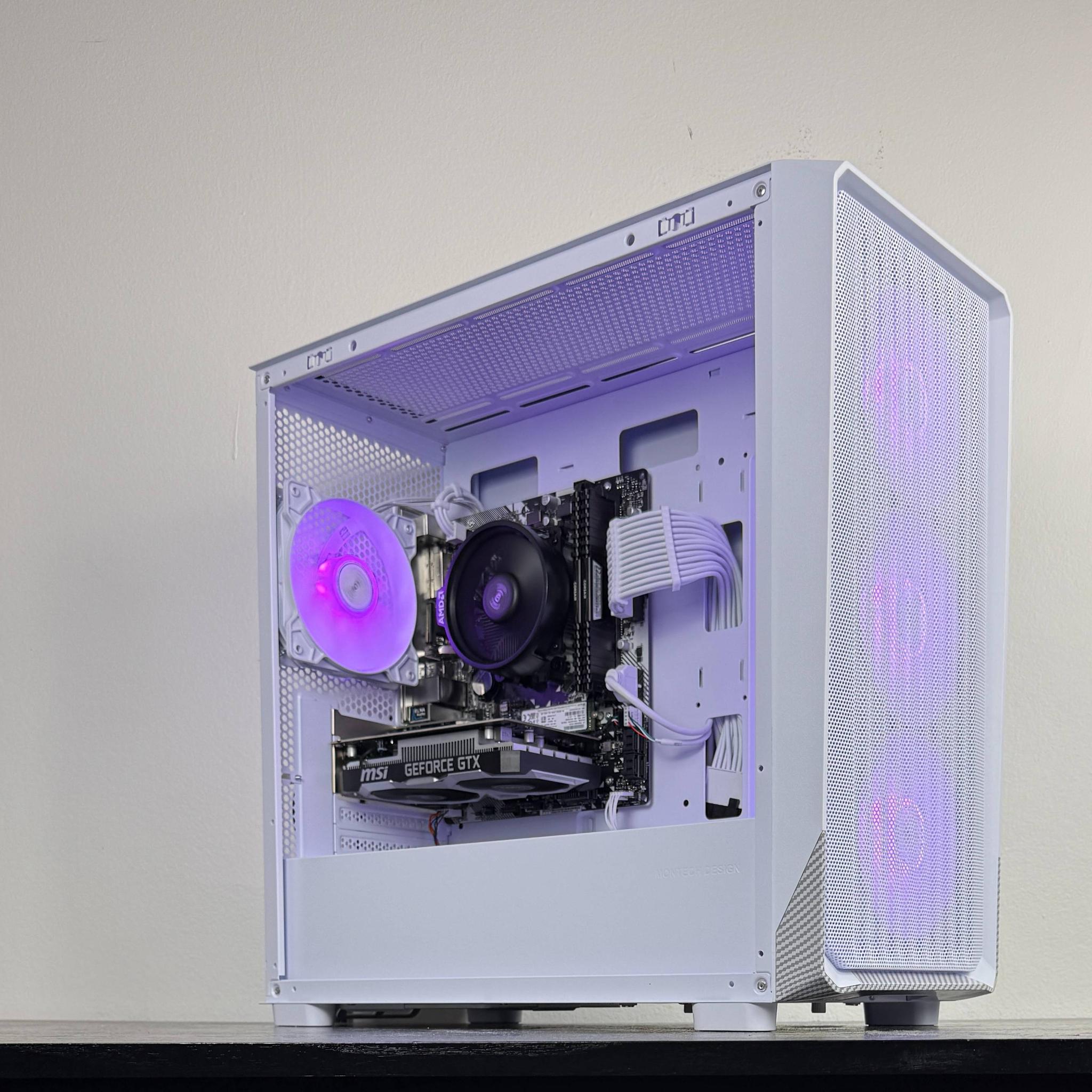 ❄️Powder❄️ | 1080p Gaming PC | Ryzen 5 1600AF | MSI GTX 1630 | 16GB DDR4 3000MHz