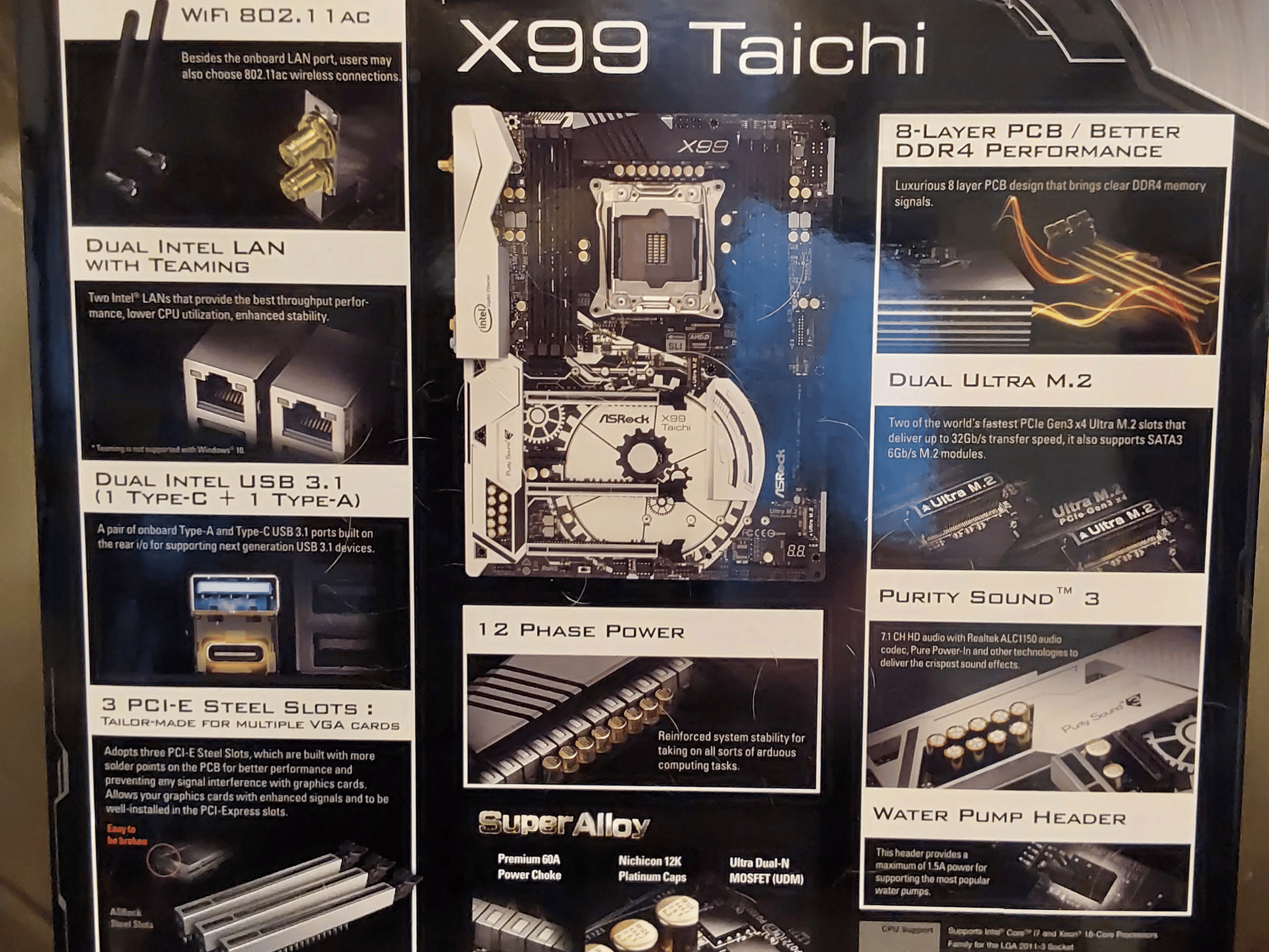 NEW ASRock X99 Taichi LGA 2011-v3 Intel X99 ATX Intel Motherboard