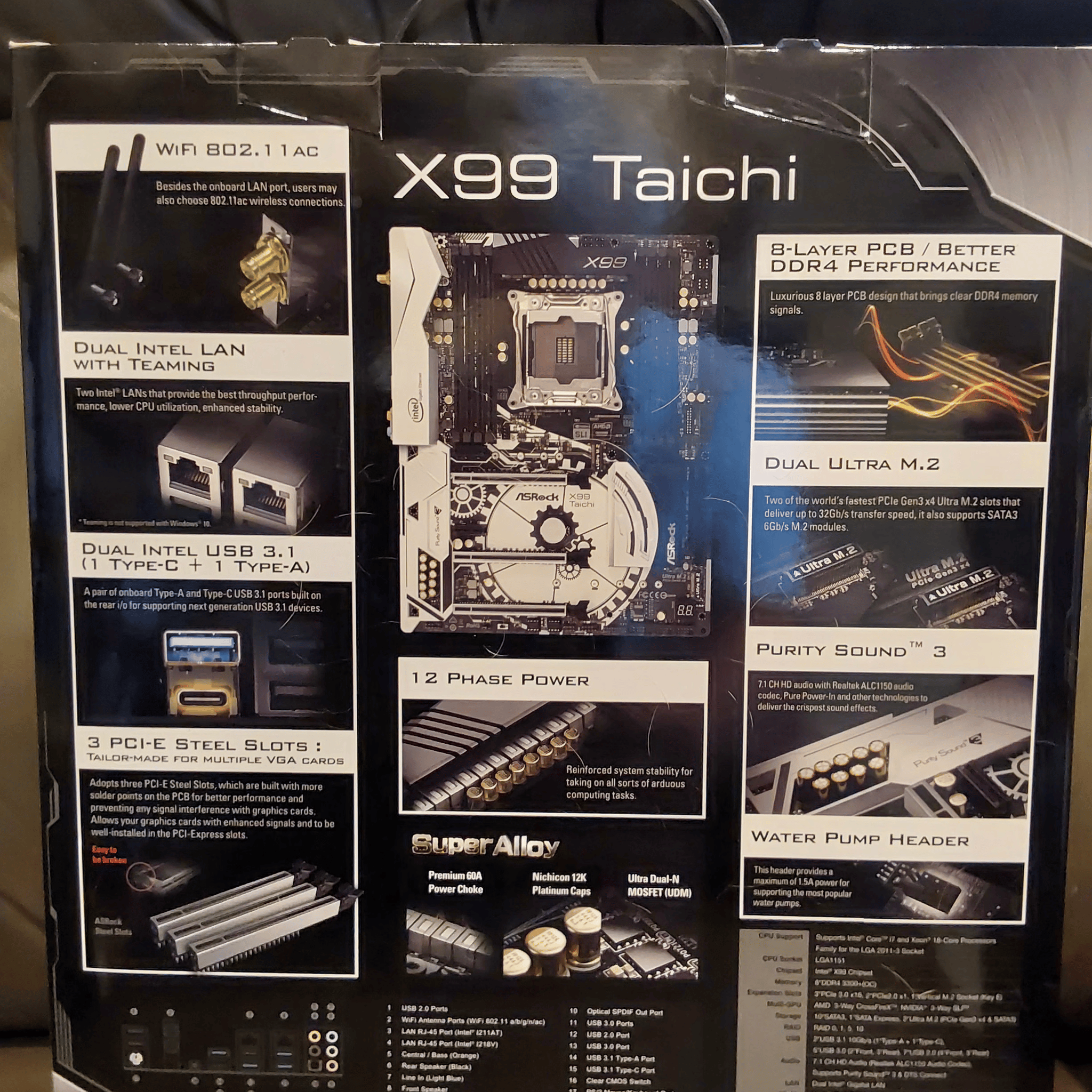 NEW ASRock X99 Taichi LGA 2011-v3 Intel X99 ATX Intel Motherboard