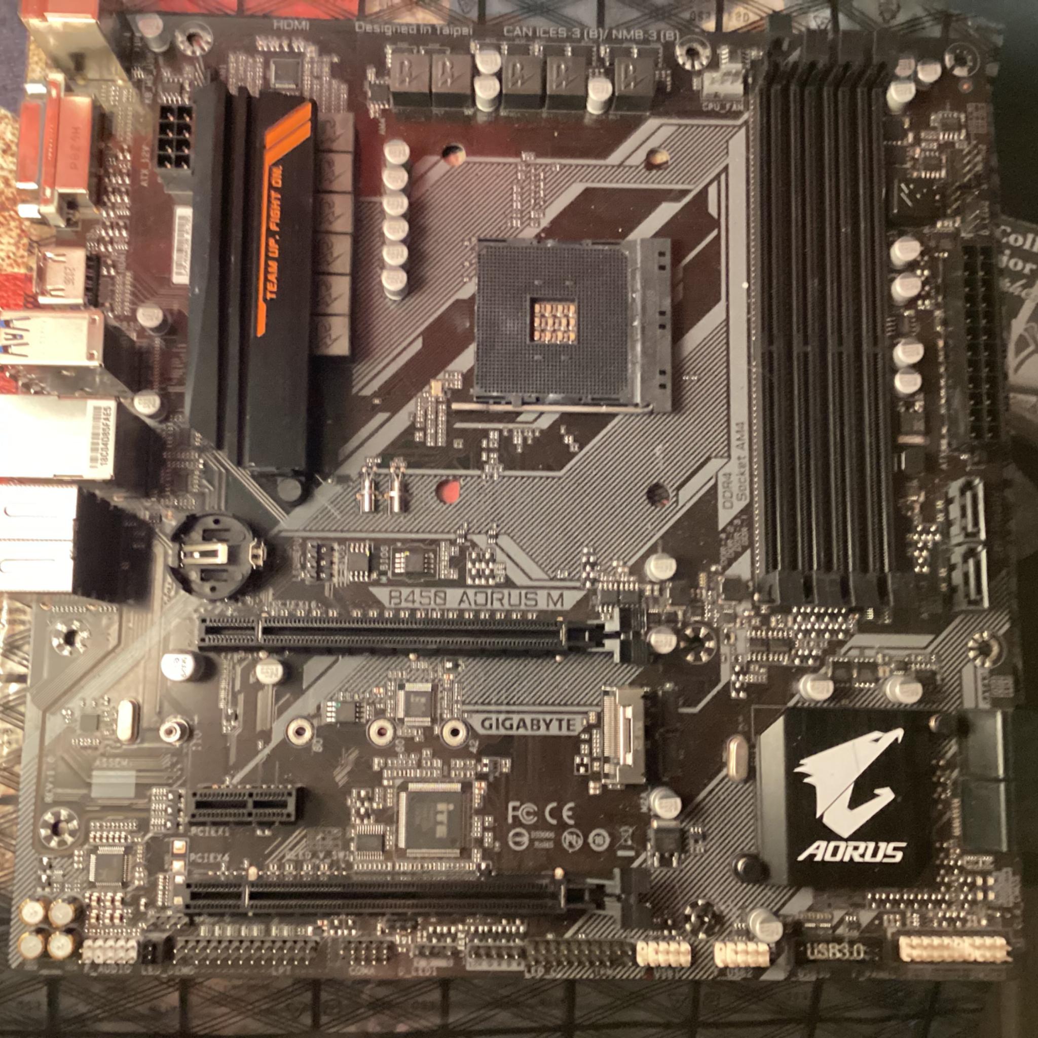 Aorus b450m micro atx motherboard (Read Description)