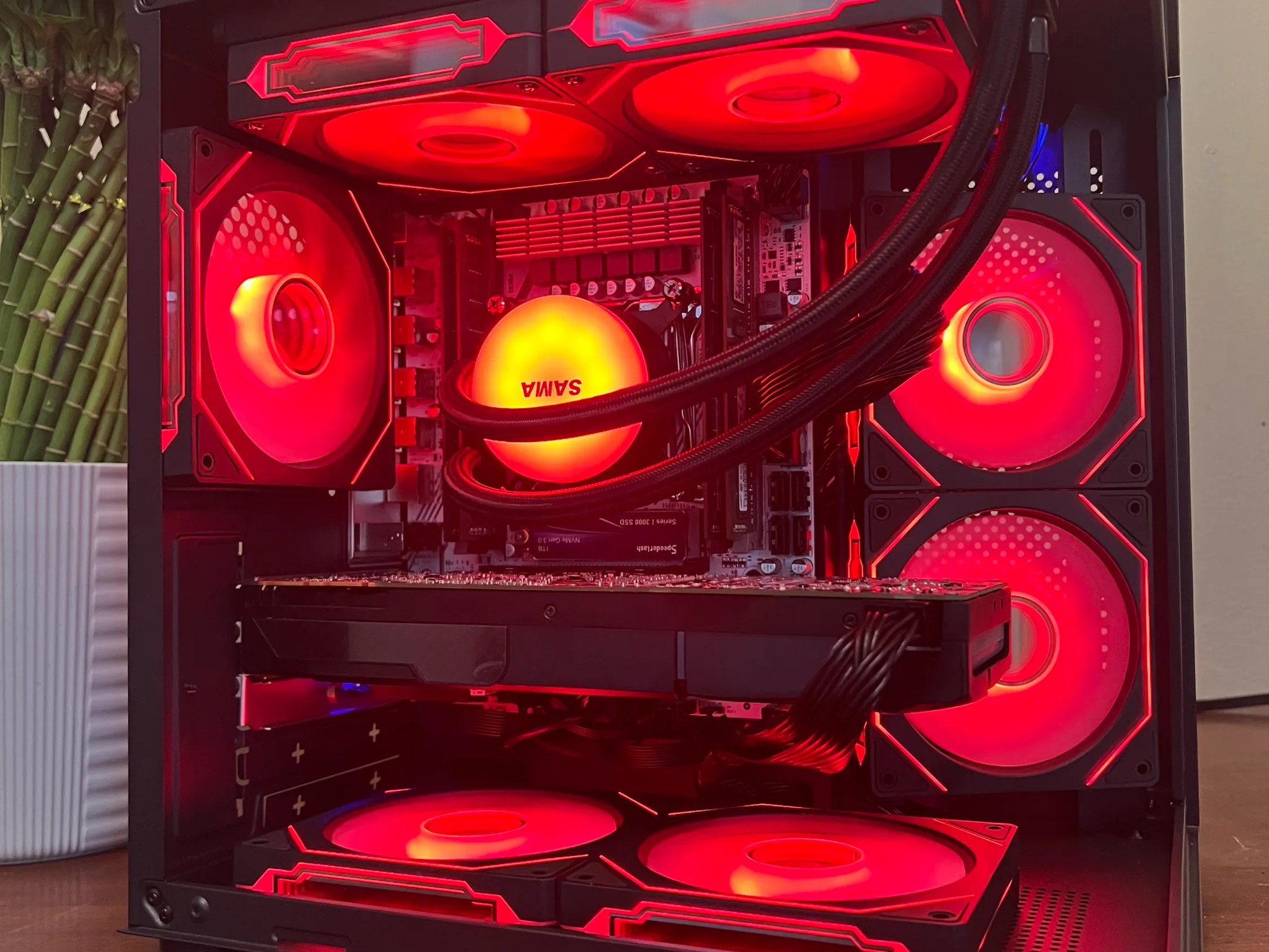 Water Cooled Intel 10 Core Gaming PC GTX 1080 1tb NVME SSD 32GB RAM WIFi WINDOWS 11 Pro