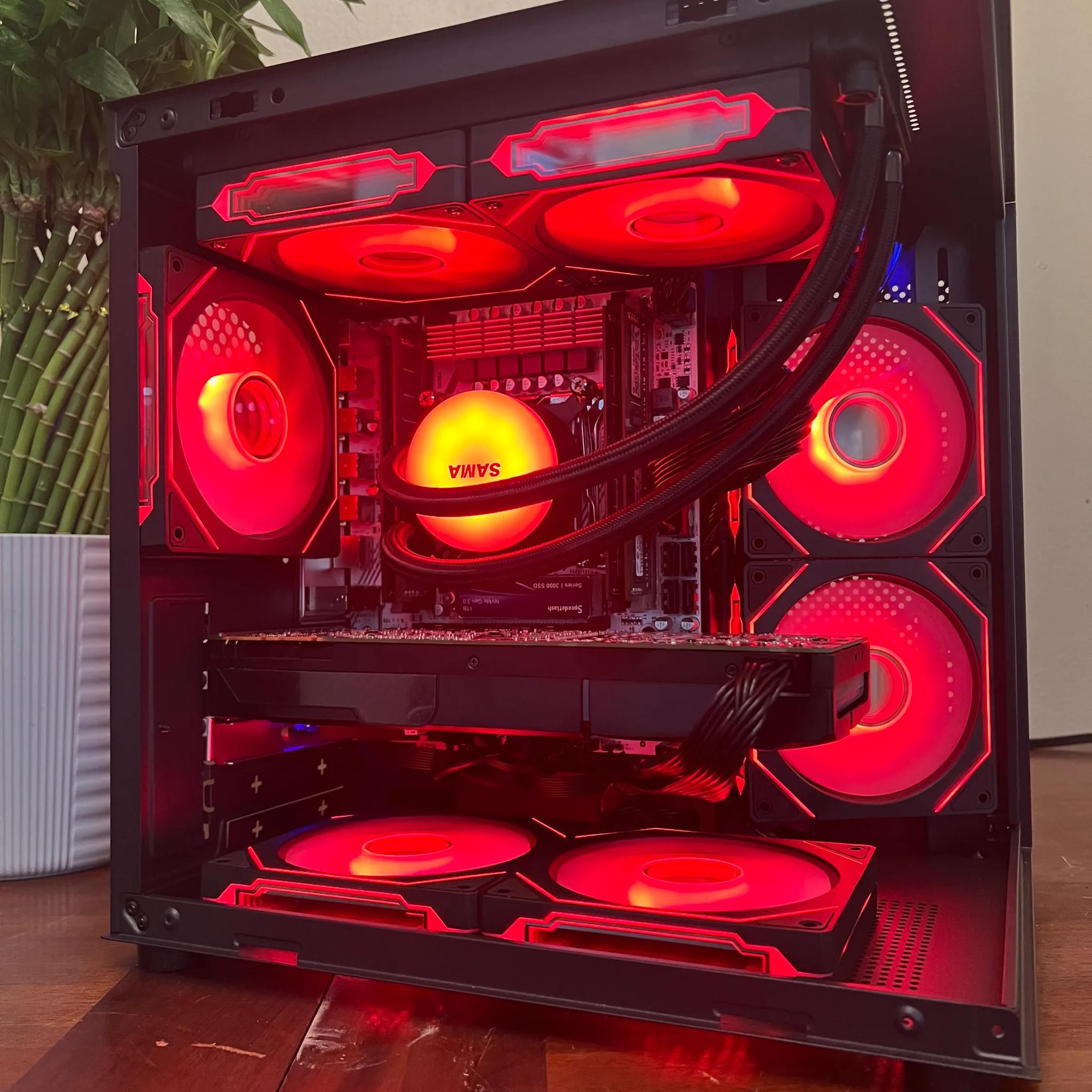 Water Cooled Intel 10 Core Gaming PC GTX 1080 1tb NVME SSD 32GB RAM WIFi WINDOWS 11 Pro