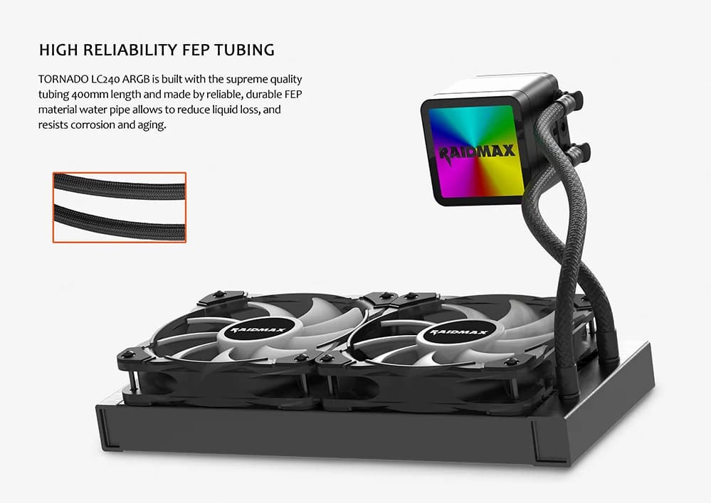 Raidmax Tornado LC240 ARGB AIO Cooler and Raidmax Vortex 700w PSU(OEM) Combo Deal!
