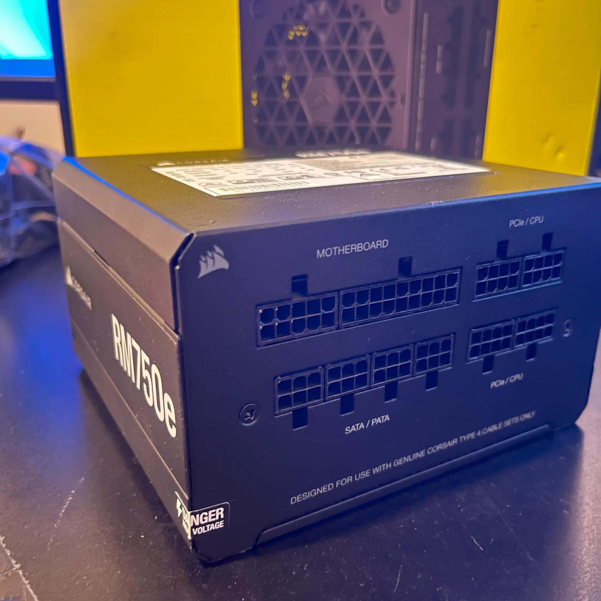 Copy of Corsair RM750e 750W Modular Power Supply | Box Included | All cables Included | Minimal U...