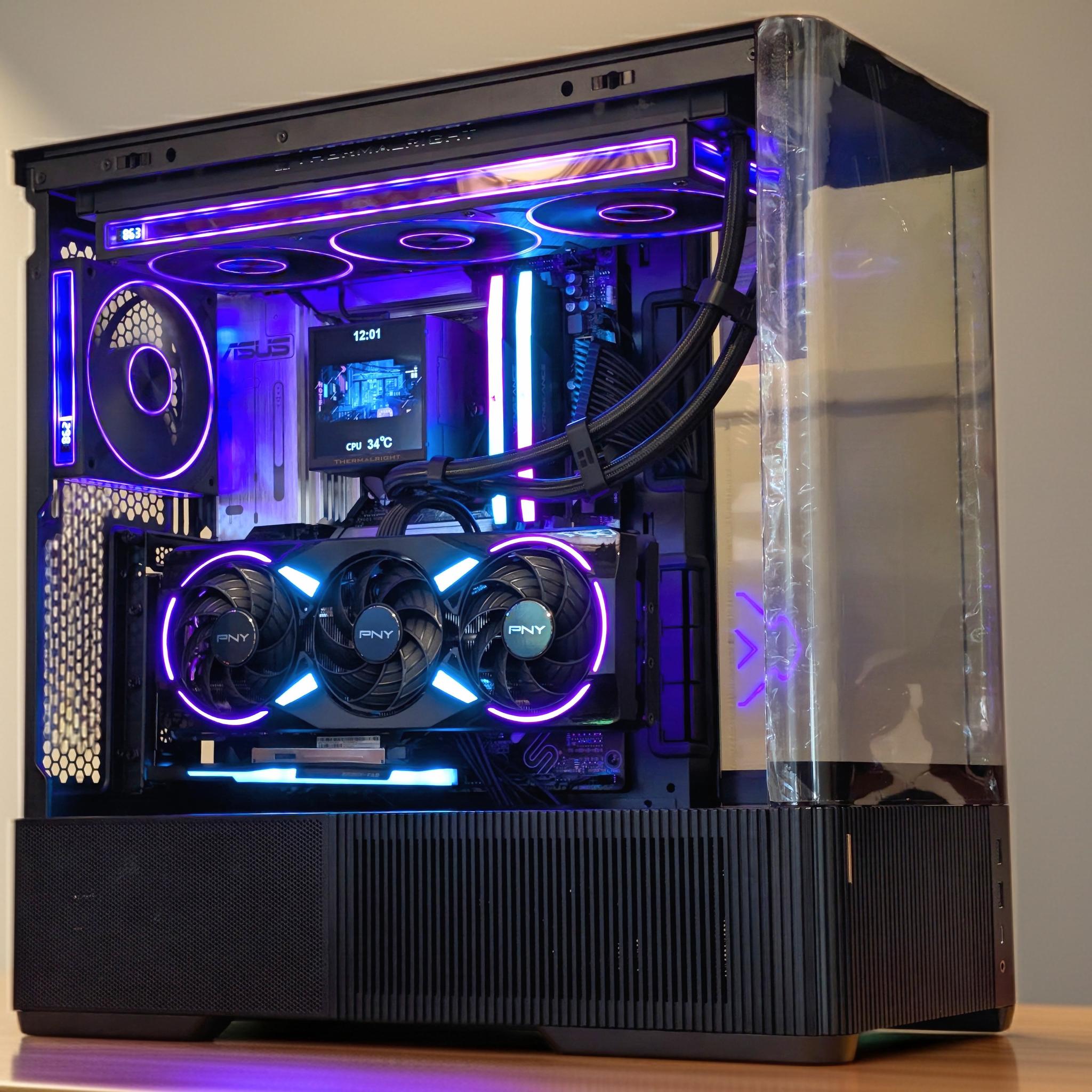 🔵🟣 Vapor 🟣🔵 Ryzen 7 9700x | RTX 5070 Epic-X ARGB OC | 32GB DDR5 | 1TB SSD