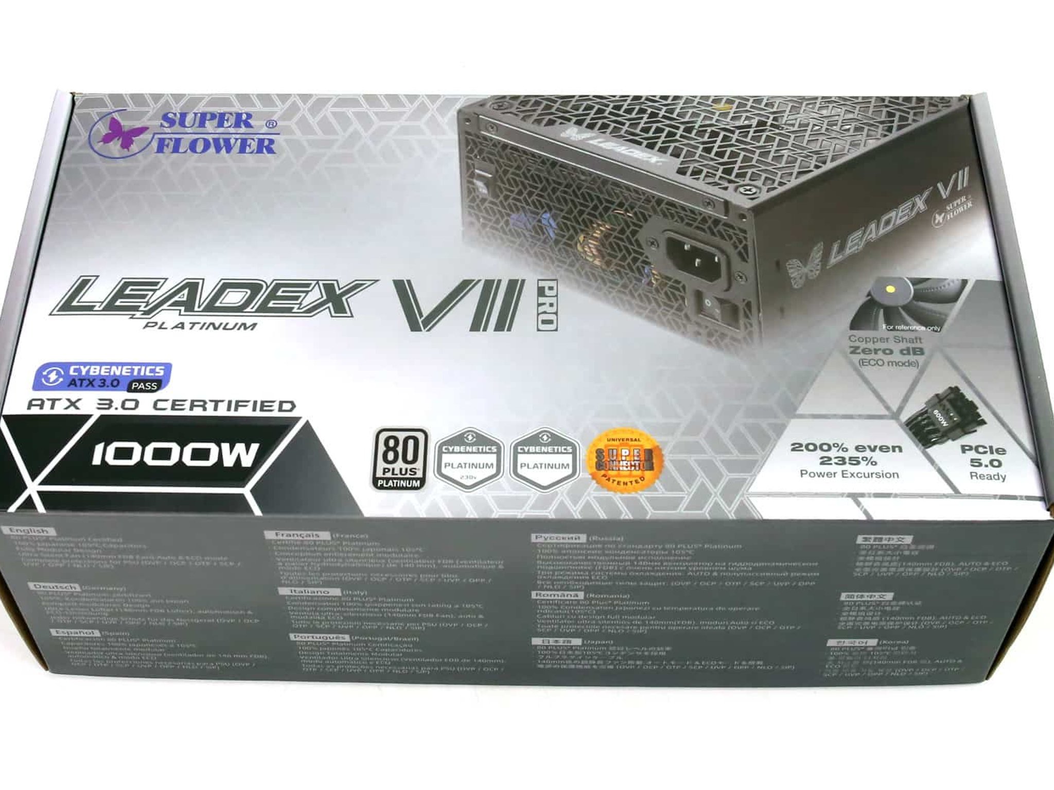 BNIB Super Flower Leadex VII XP PRO 1000W 80+/Cybernetics Platinum, Fully Modular PSU