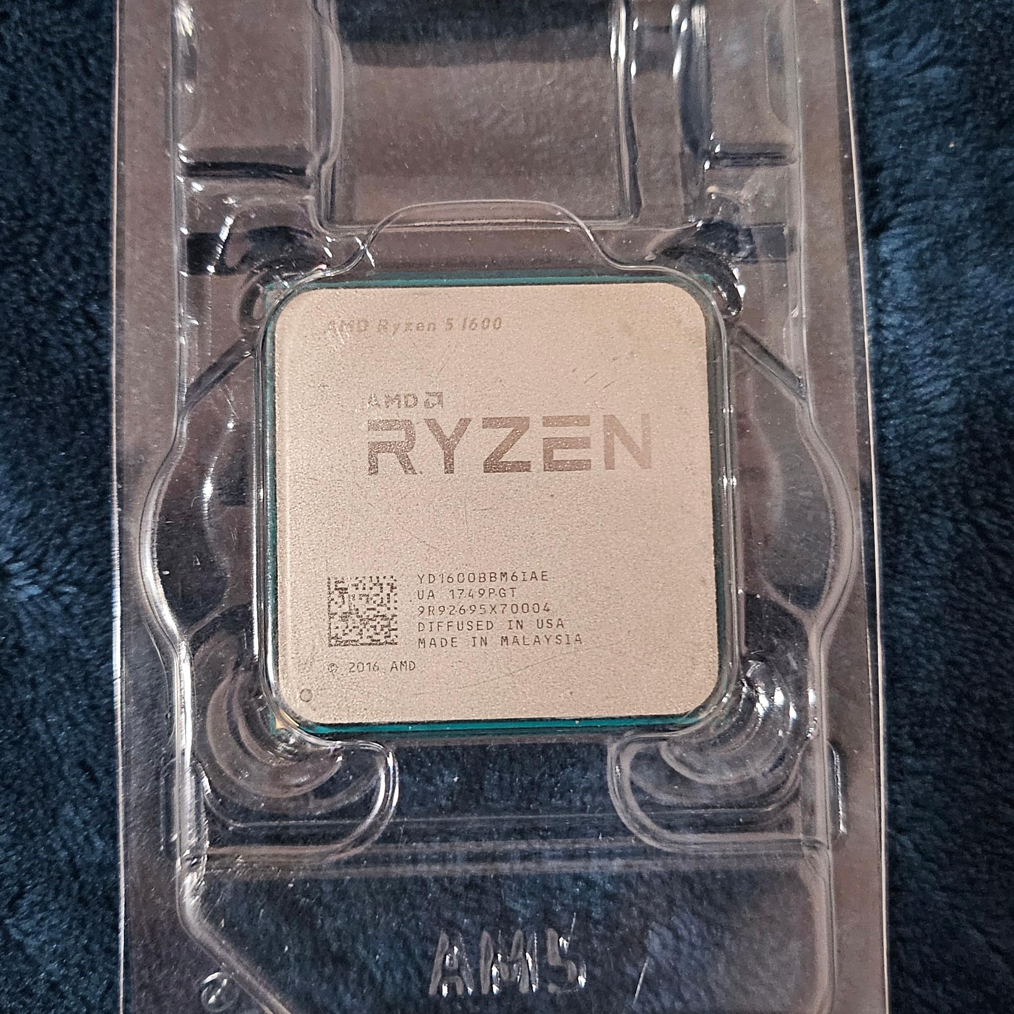 AMD Ryzen 5 1600 - Good Condition - Working when pulled