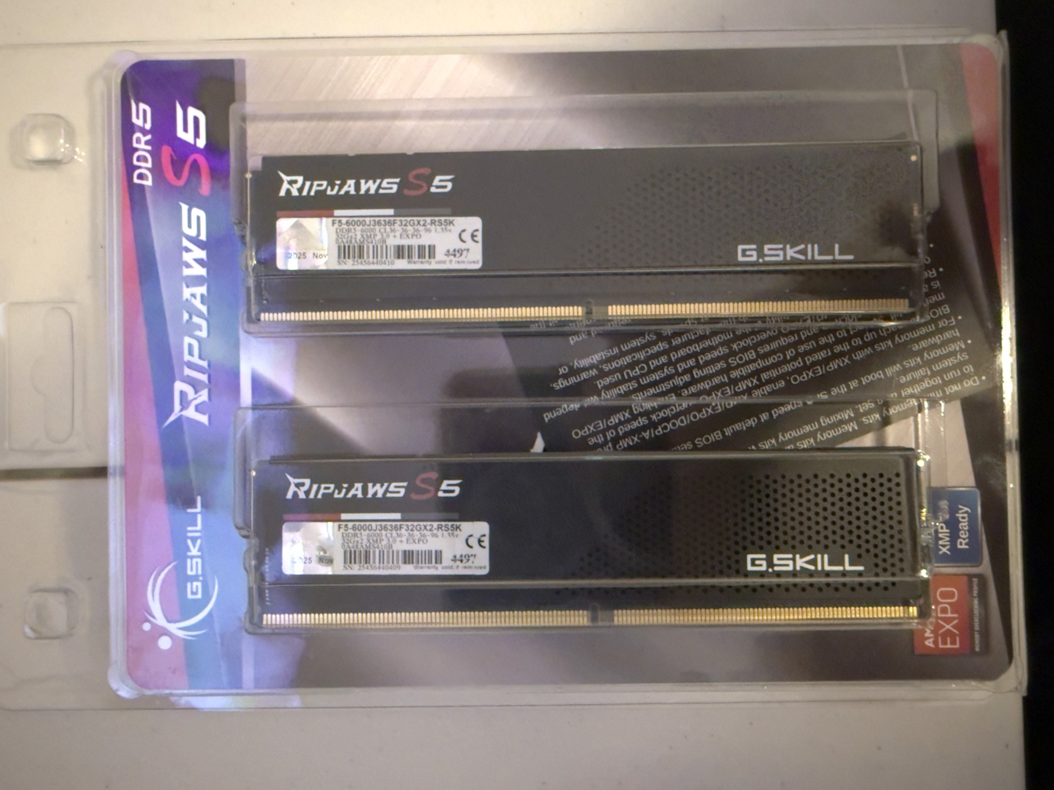 64GB G.Skill DDR5 Ram *SEALED*