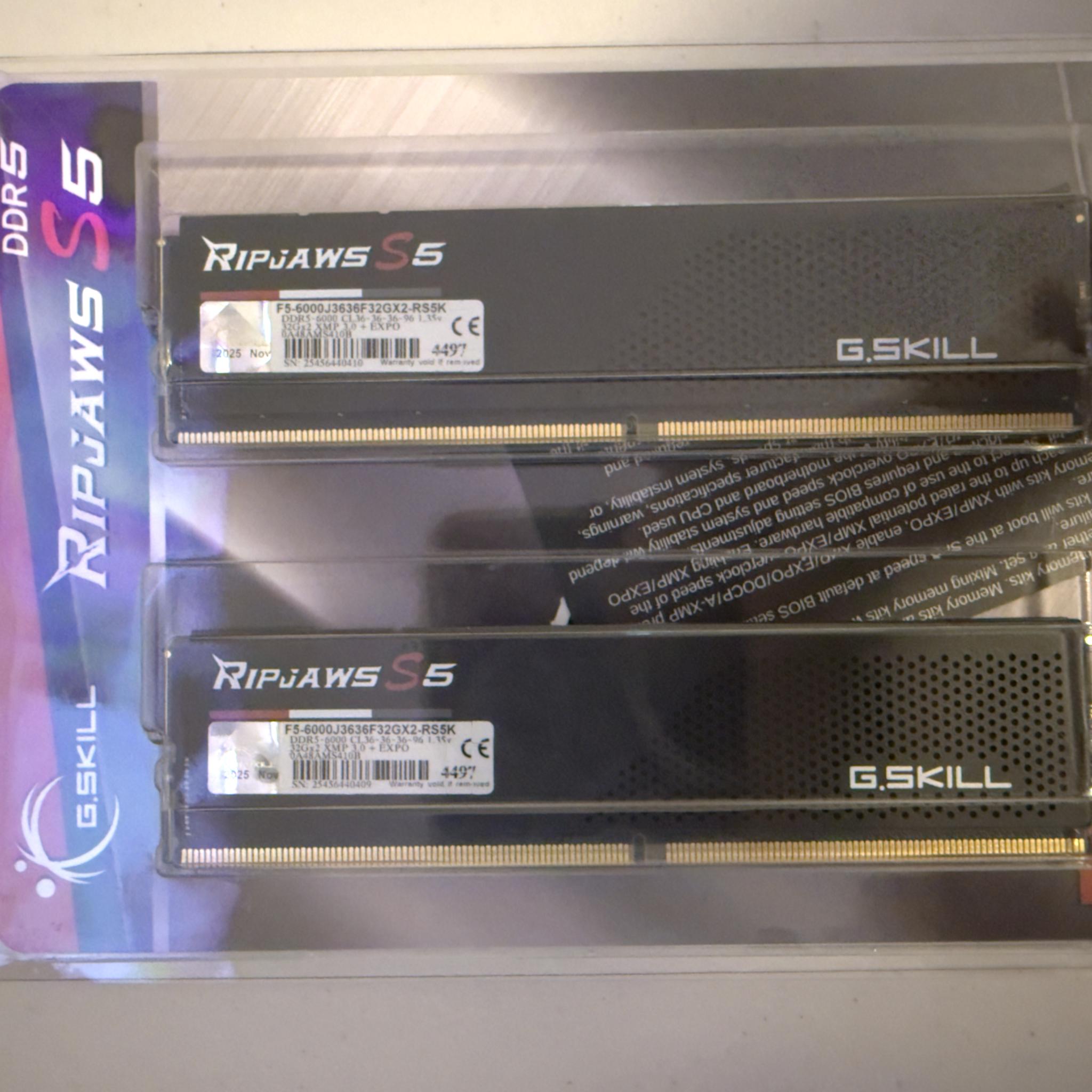 64GB G.Skill DDR5 Ram *SEALED*