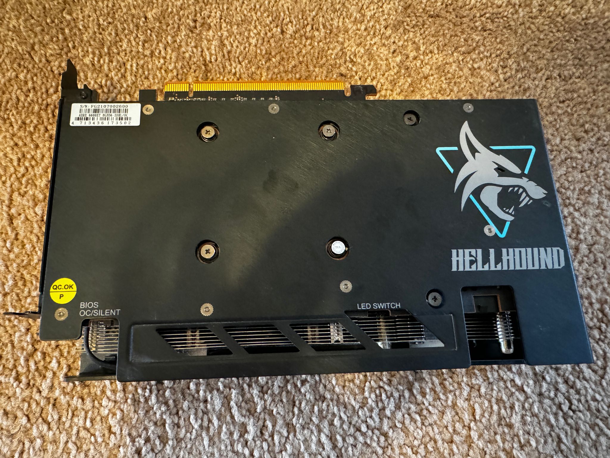PowerColor Hellhound AMD Radeon RX 6600 XT 8GB GDDR6 Graphics Card GPU
