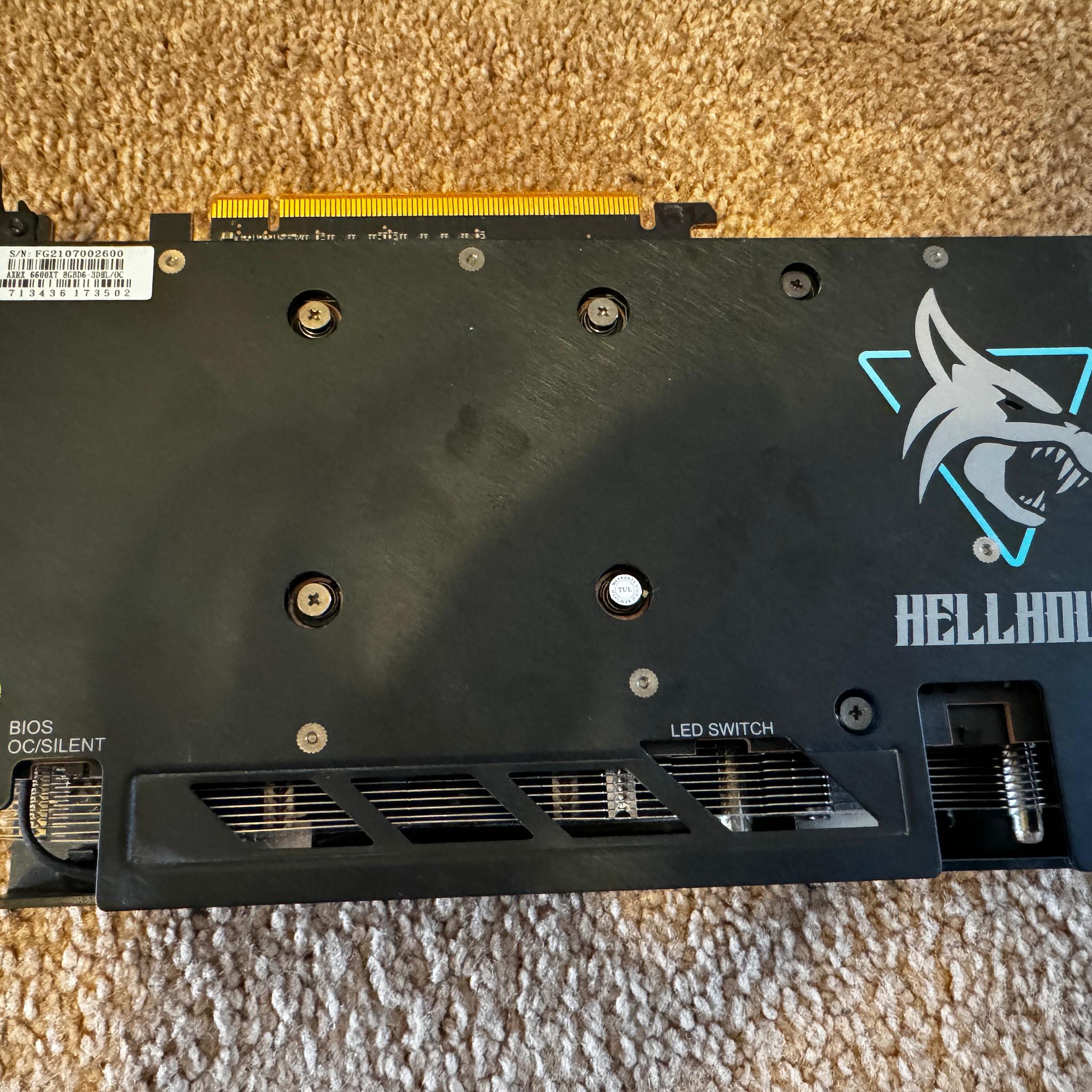 PowerColor Hellhound AMD Radeon RX 6600 XT 8GB GDDR6 Graphics Card GPU